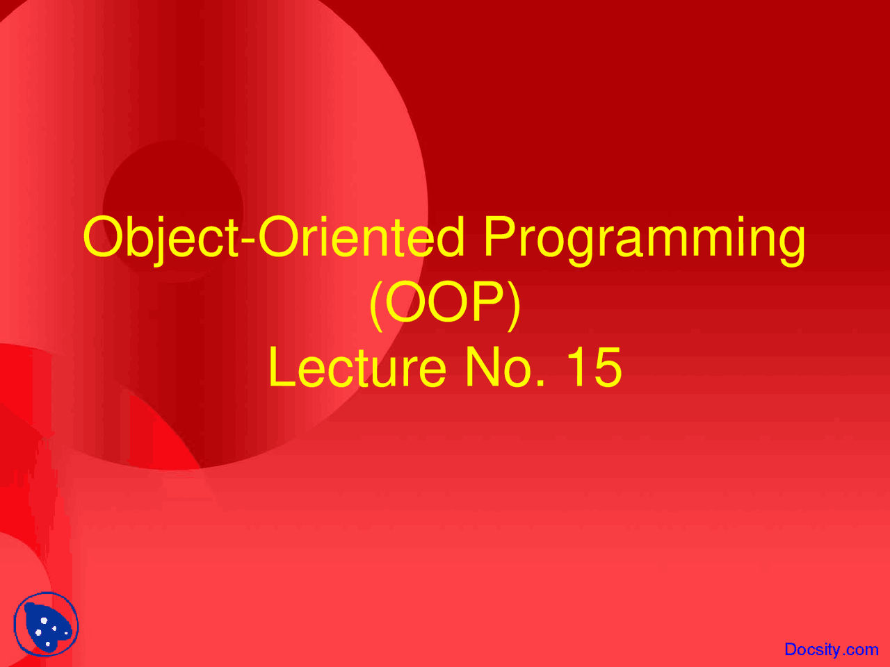 Aggregation, Composition - Object Oriented Programming - Lecture Slides ...