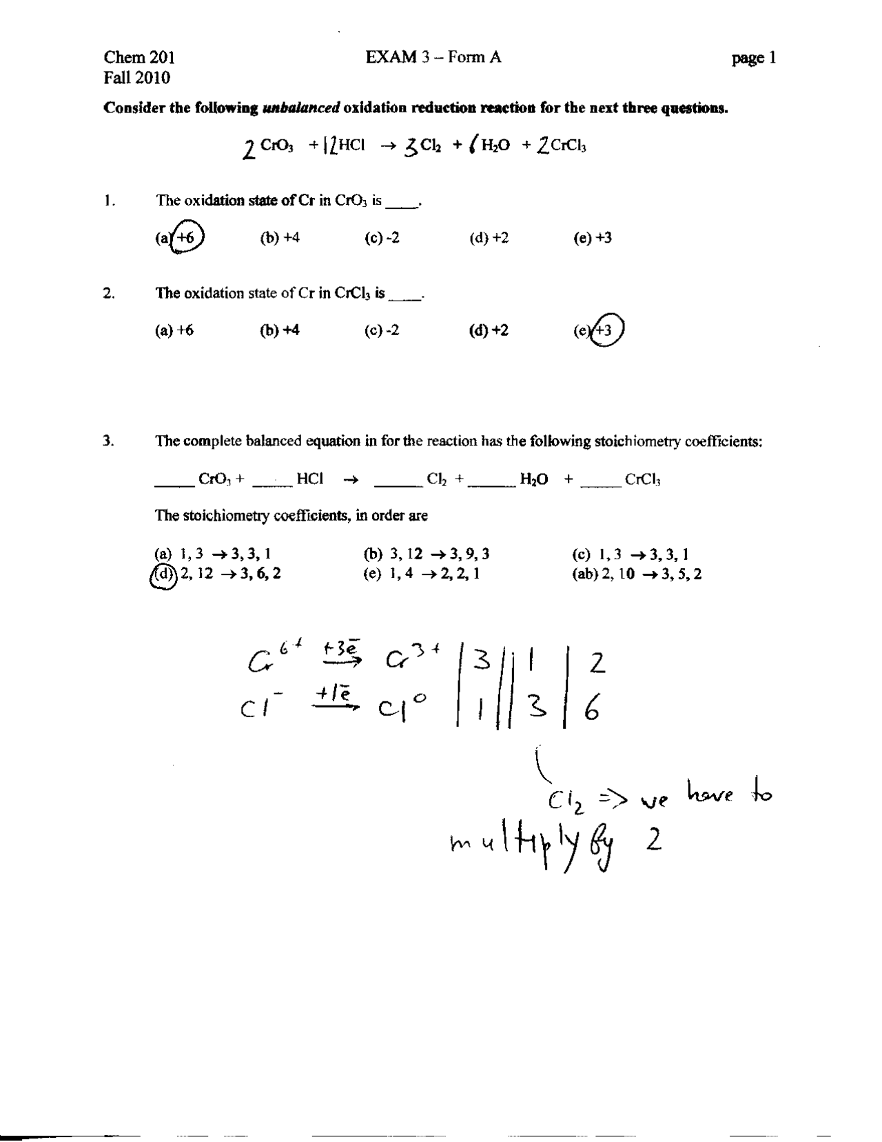 20 MCQs with Answer Key - General Chemistry | CHEM 201 - Docsity