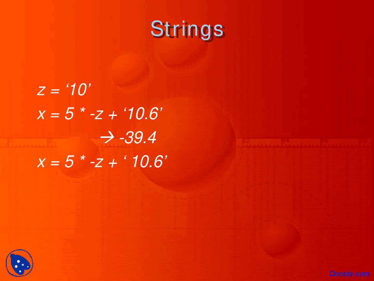 Strings, Patterns - Programming Languages - Lecture Slides - Docsity