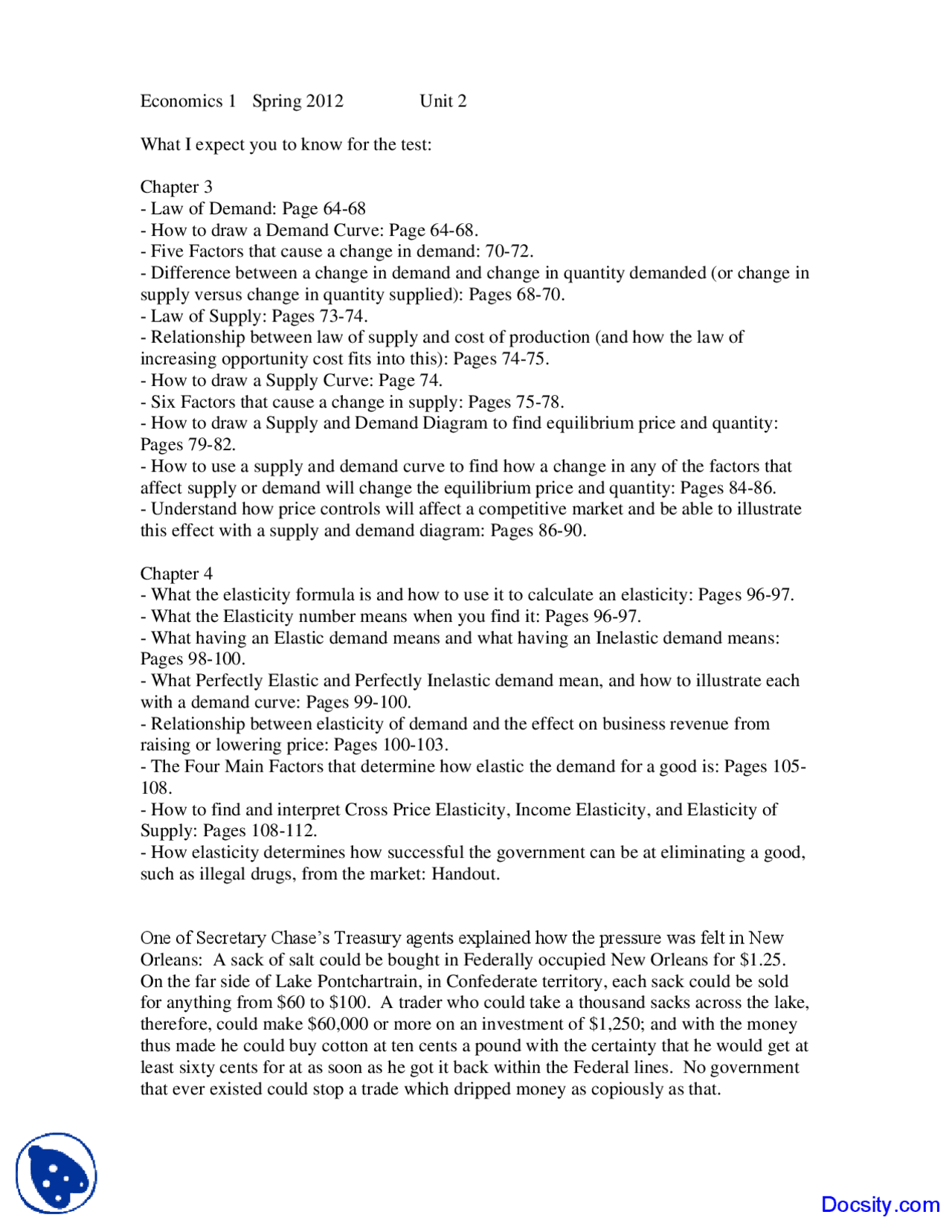 Law of Demand and Supply - Micro Economics - Lecture Notes - Docsity