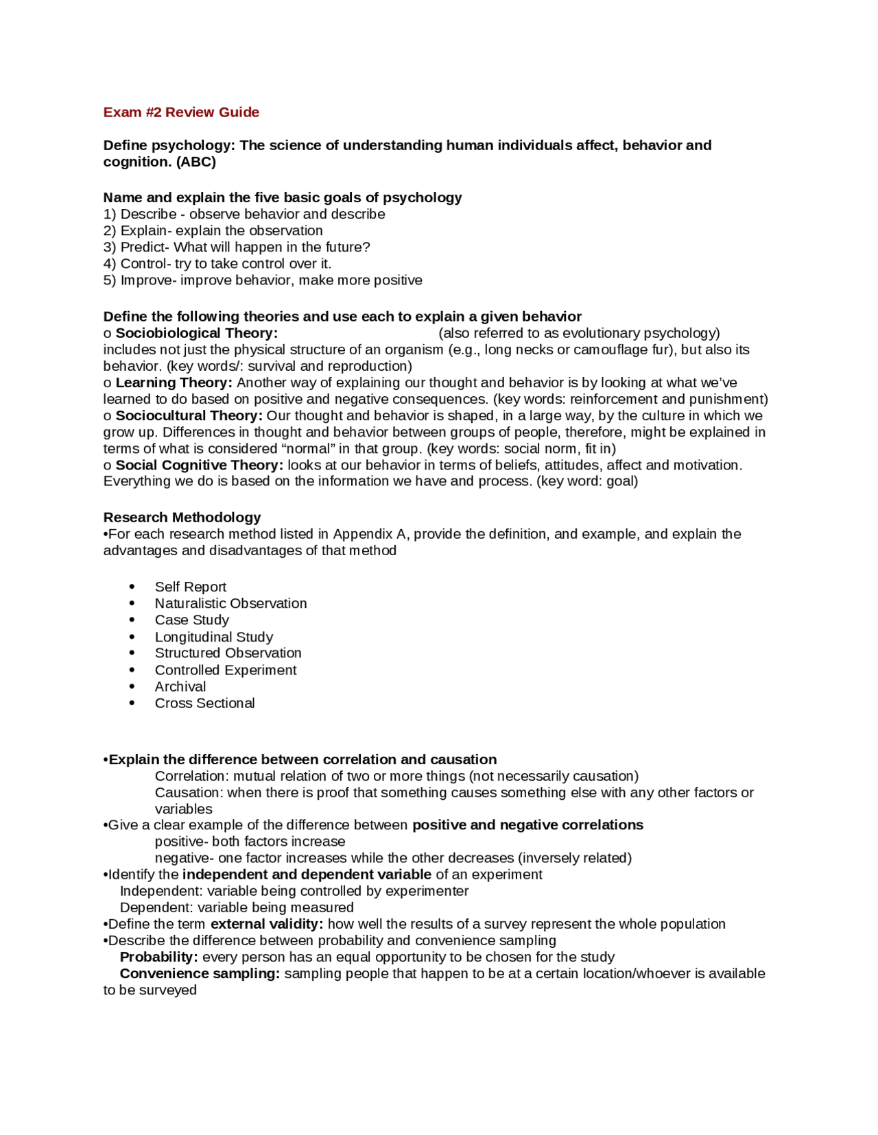 Introduction to Organizational Psychology - Review for Exam 2 | PSYC ...