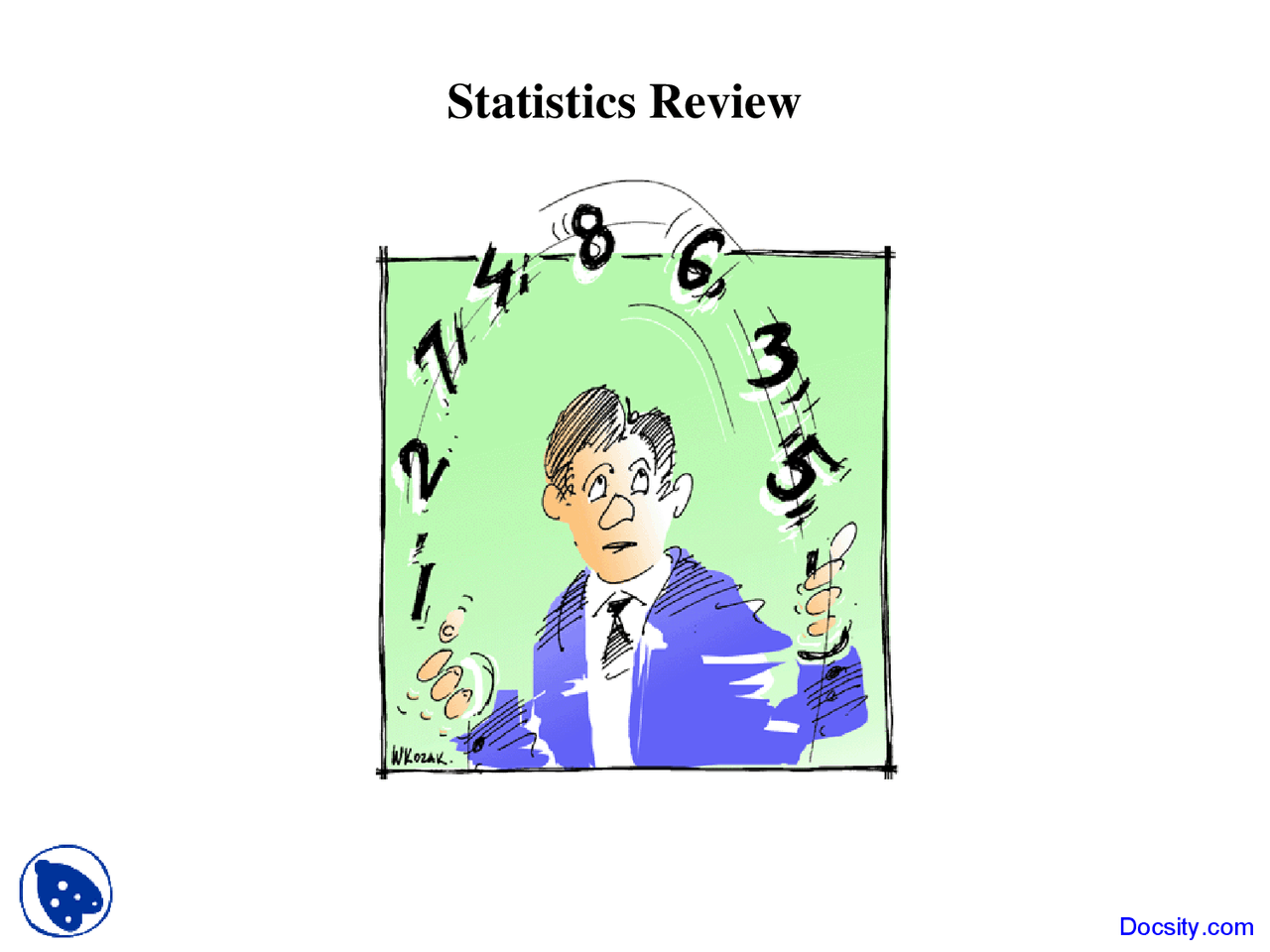 Statistics Review - Cognitive Psychology - Lecture Slides - Docsity