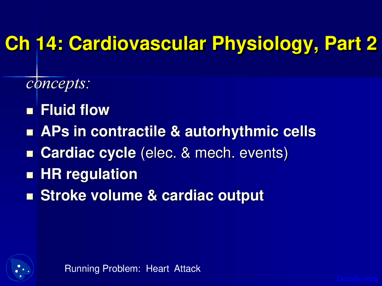 Modulation of Heart Rate - Human Physiology - Lecture Slides - Docsity