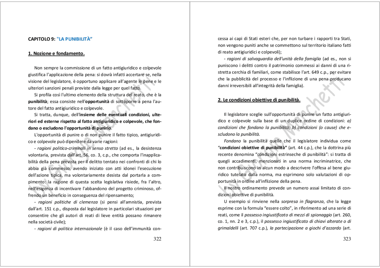 Manuale di diritto penale - Marinucci e Dolcini, IV ed - Capitolo 9,10