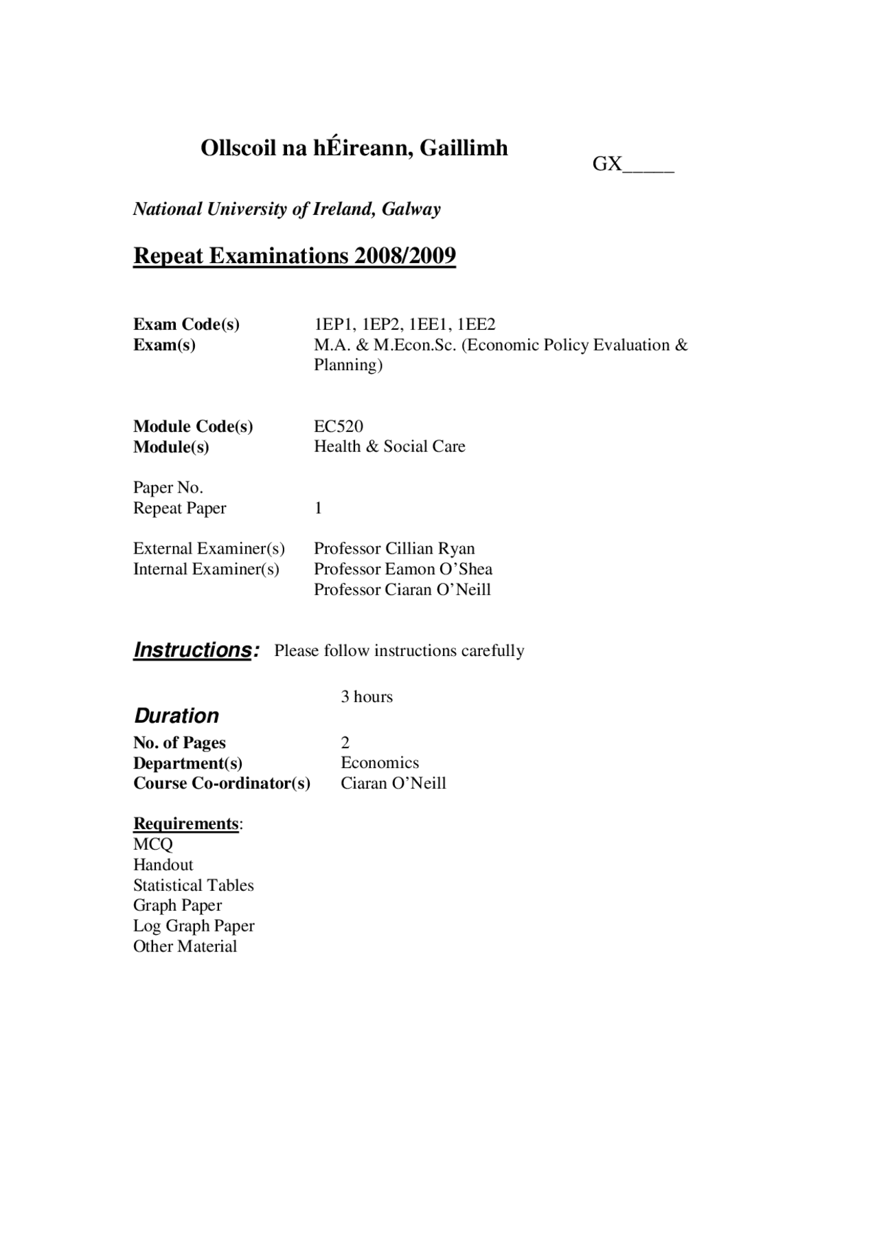 Cost Effectiveness Analyses Health and Social Care Exam Docsity