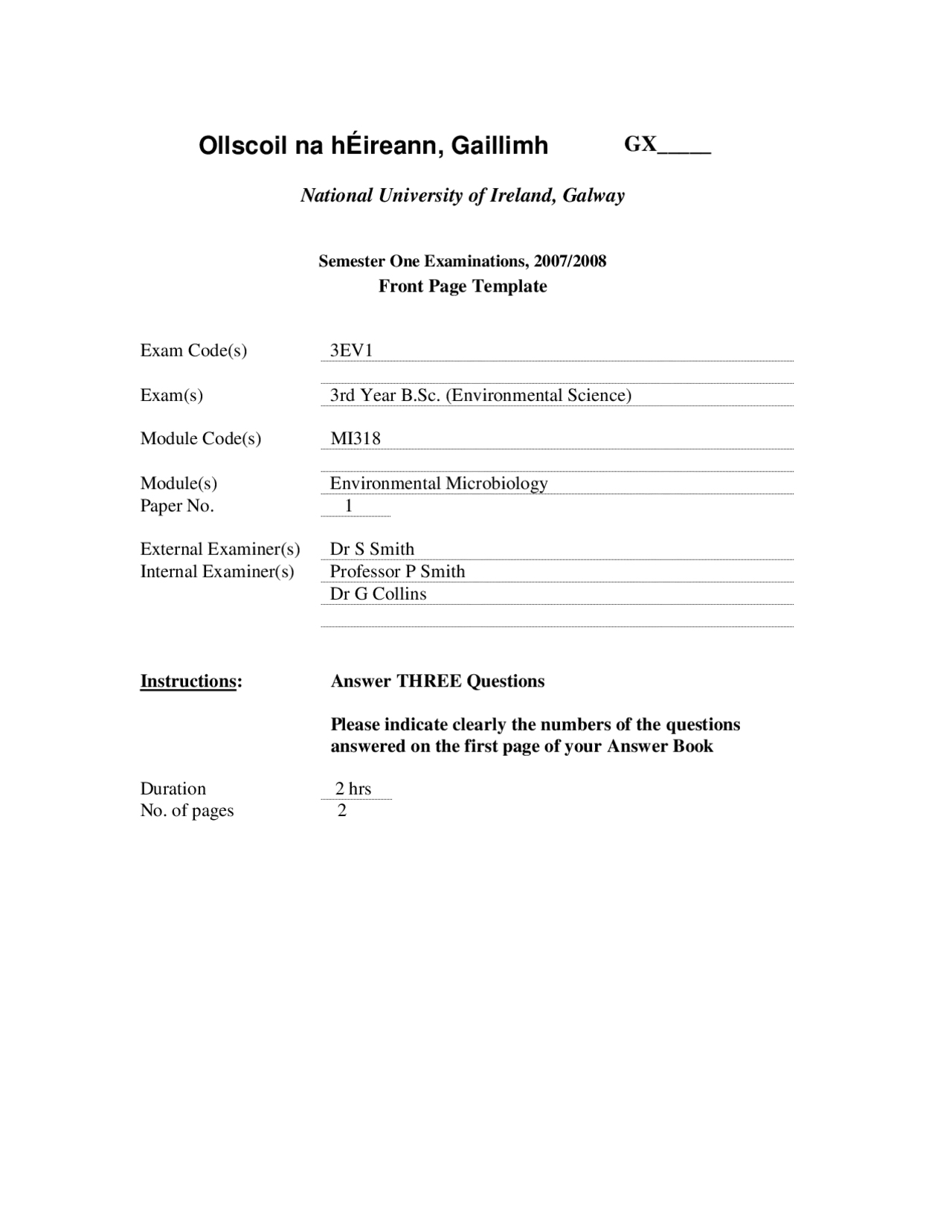 Typical Gram - Environmental Microbiology - Exam - Docsity
