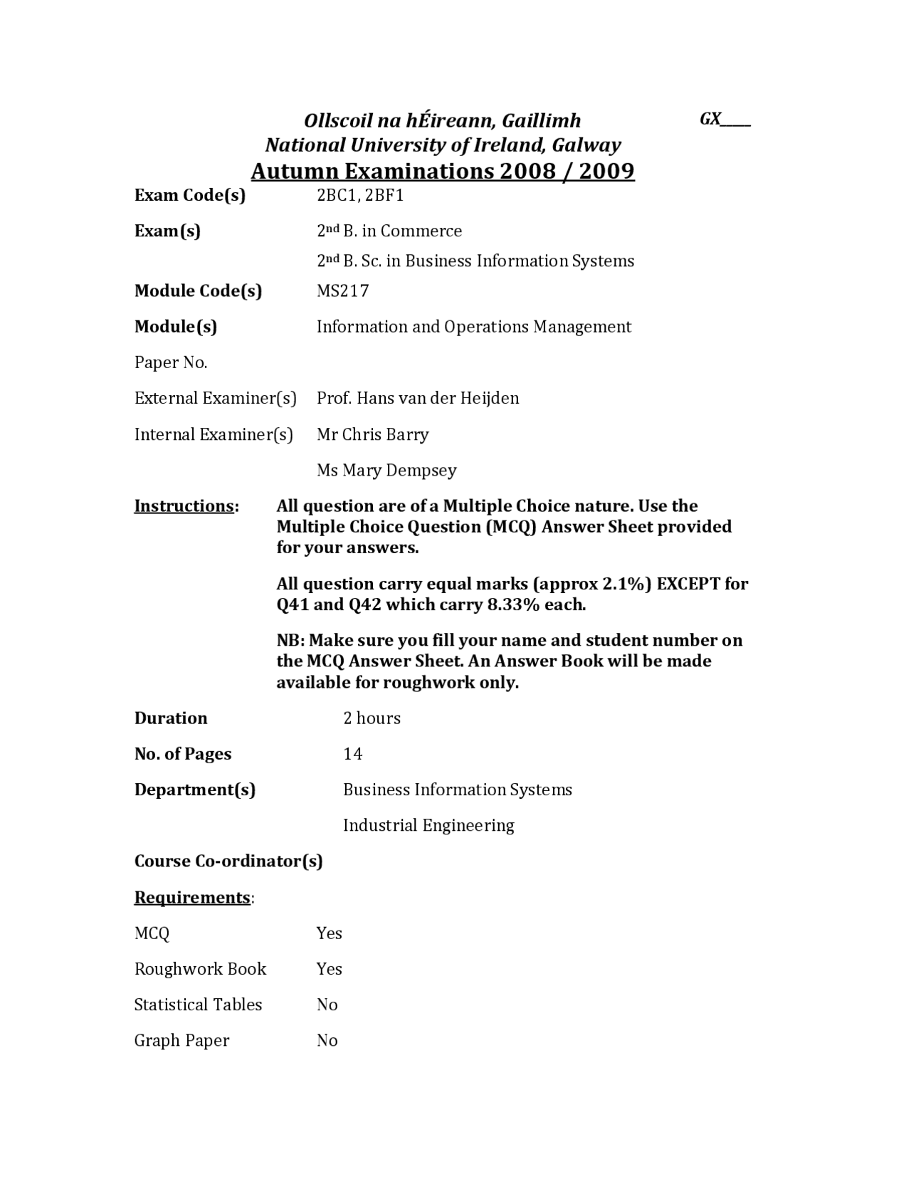 Network of Interconnectivity - Information and Operations Management ...