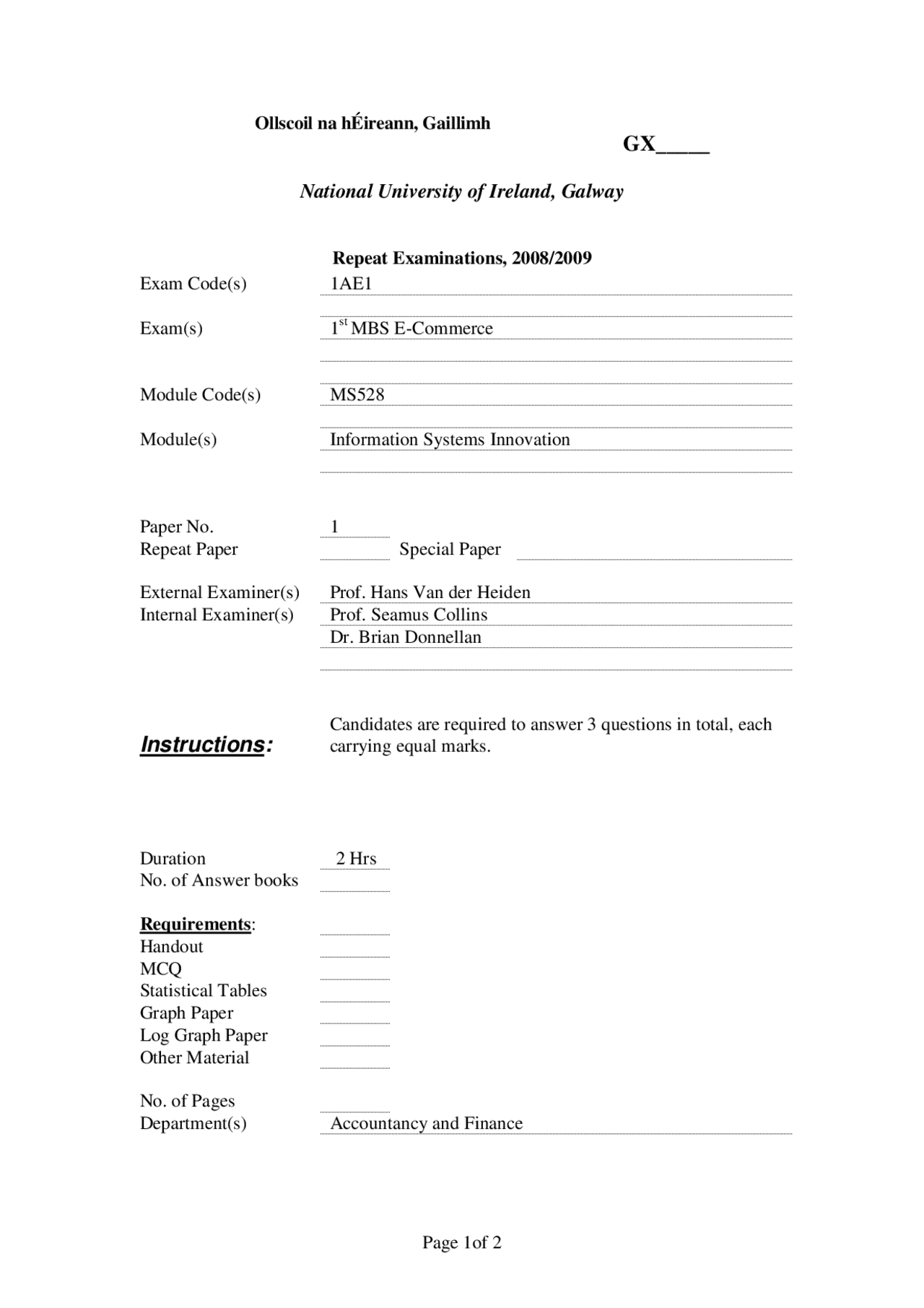 Source Software - Information System Innovation - Exam - Docsity
