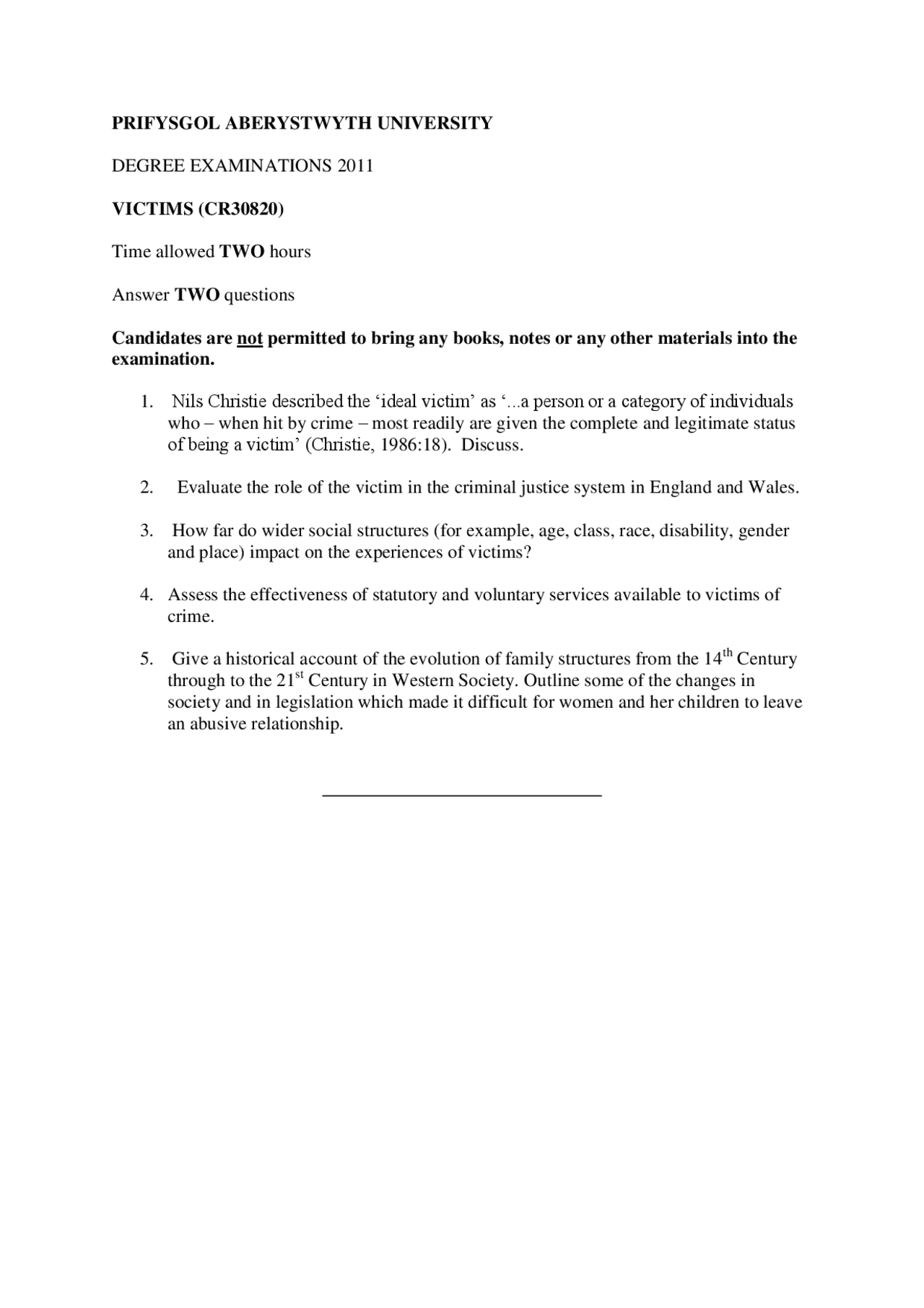 Ideal victim essay 03 picture