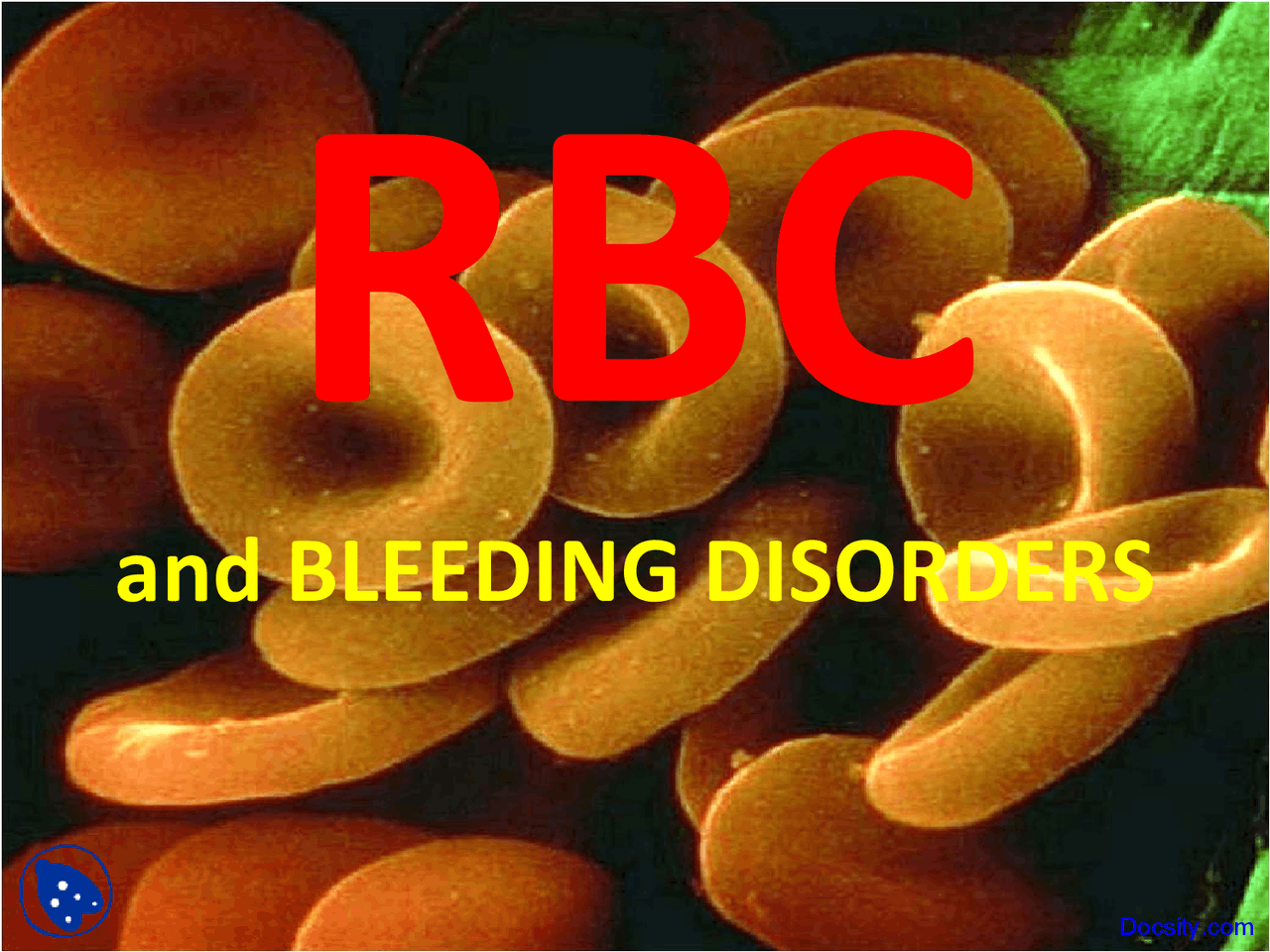 Blebbing Rbc RBC and Bleeding Disorders - Pathology - Lecture Slides - Docsity