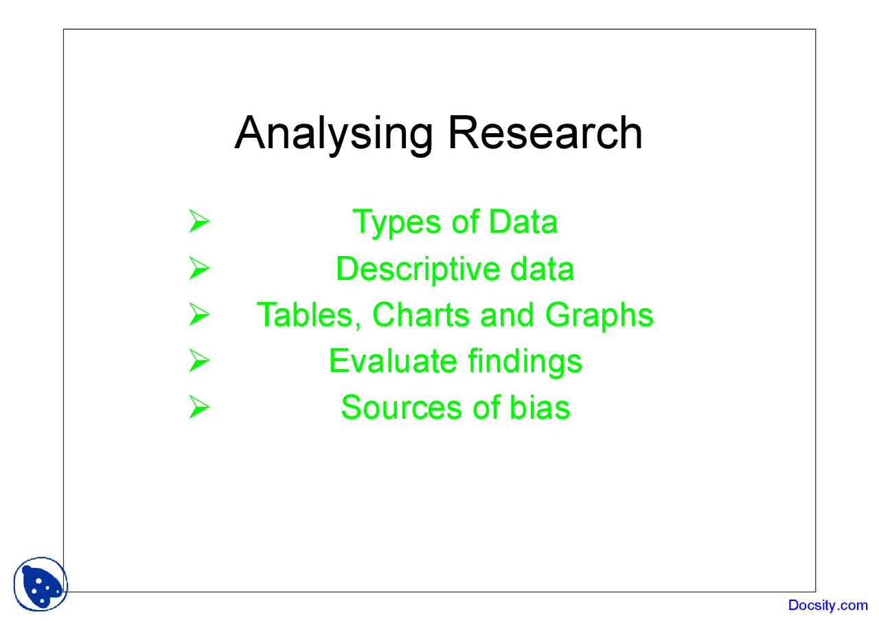 types of analysis in research - eleanorrillowolf... Analysing Research - Research Methods in Psychology - Lecture Slides ...