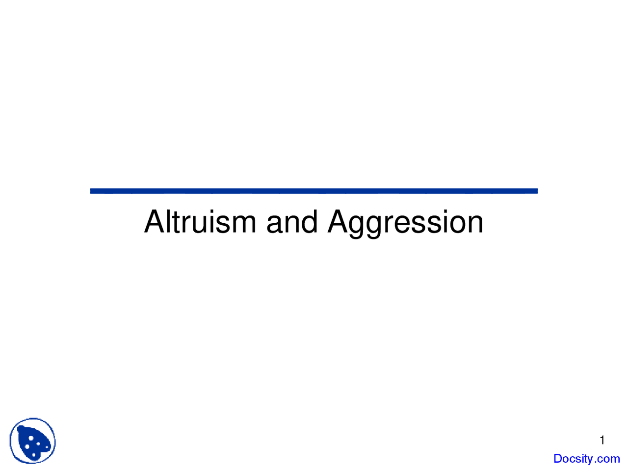 Altruism and Aggression - Social Psychology - Lecture Slides | Slides ...