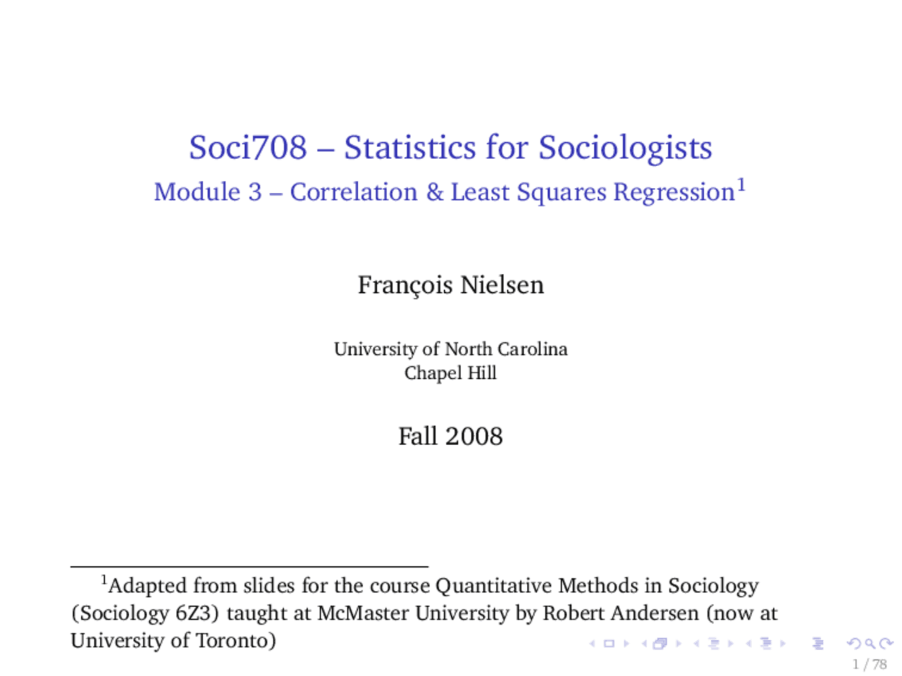 Correlation and Least Squares Regression - Sociologist Statistics ...