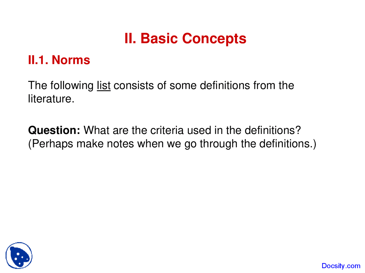 Basic Concepts - Political Science - Lecture Slides - Docsity
