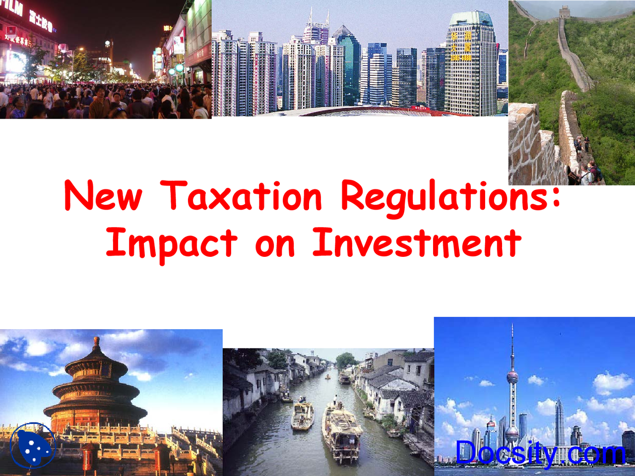 New Taxation Regulations Law Lecture Slides Docsity