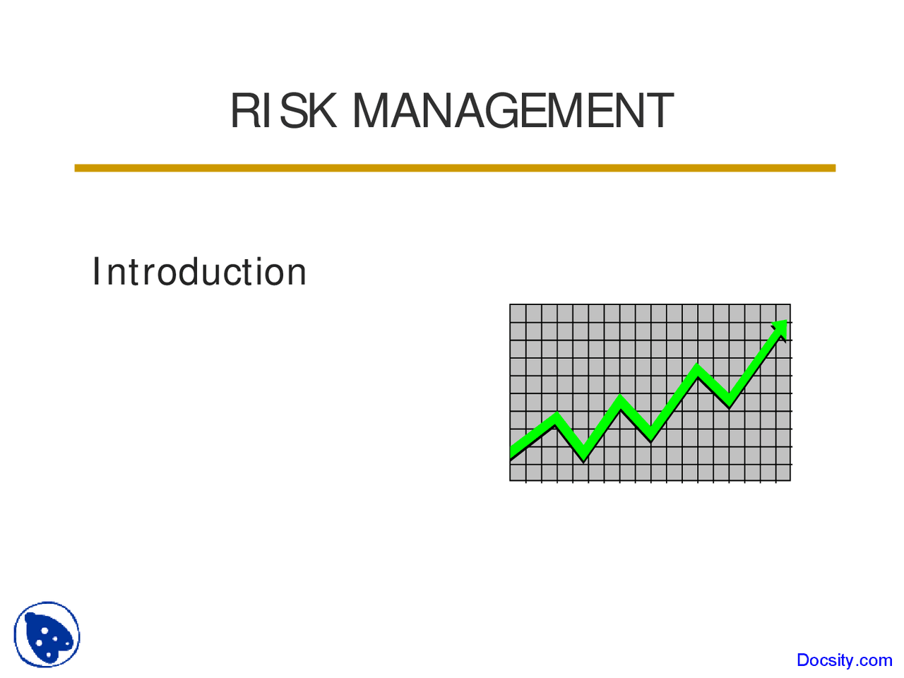 Introduction - Risk Management - Lecture Slides | Slides Credit and ...