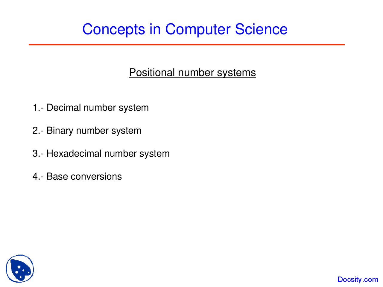 Concepts in Computer Science - Introduction to Computer Science ...