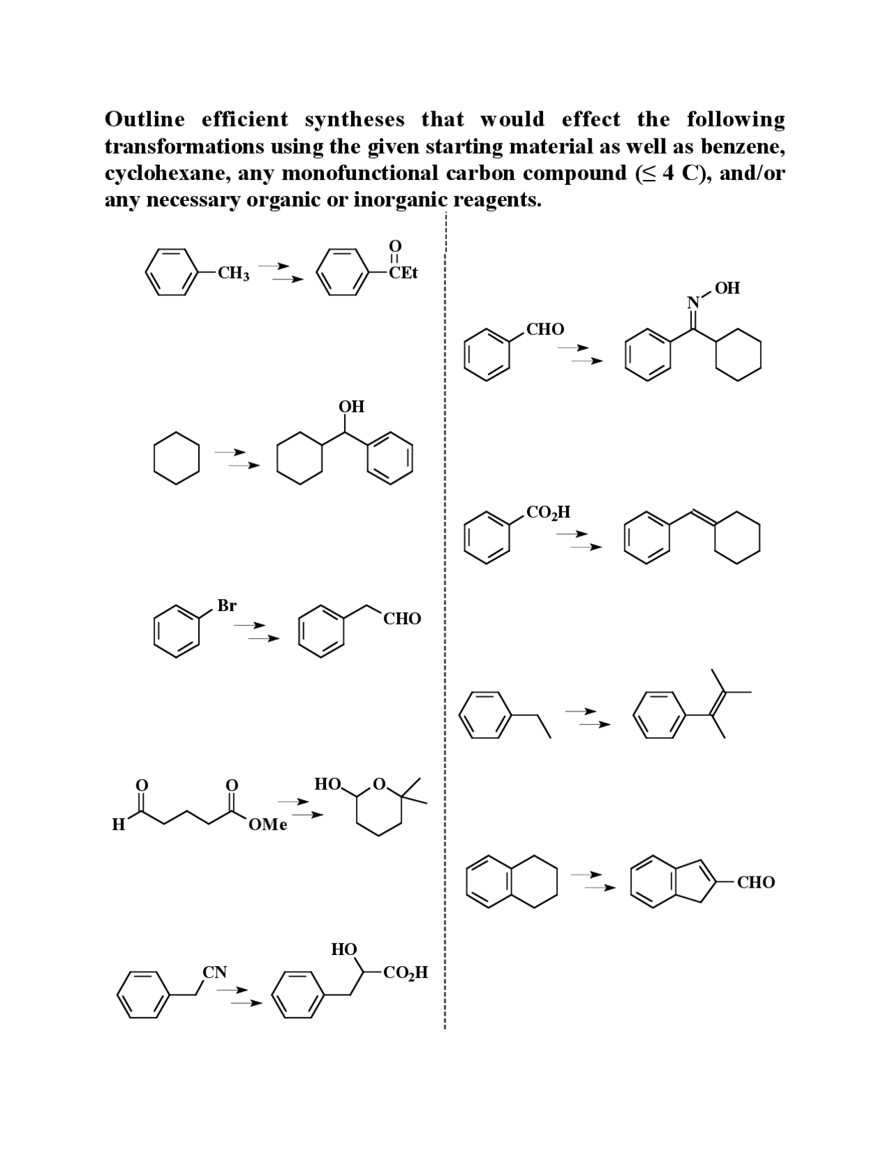 Notes on Exam 2 Synthesis | Organic Chemistry | CHEM 2262 - Docsity