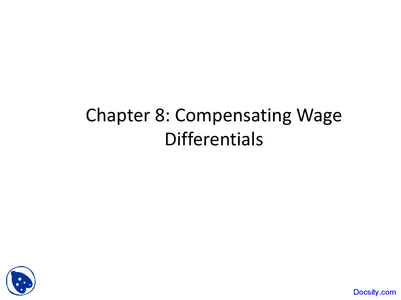 Compensating Wage Differentials - Introduction to Labor Economics ...