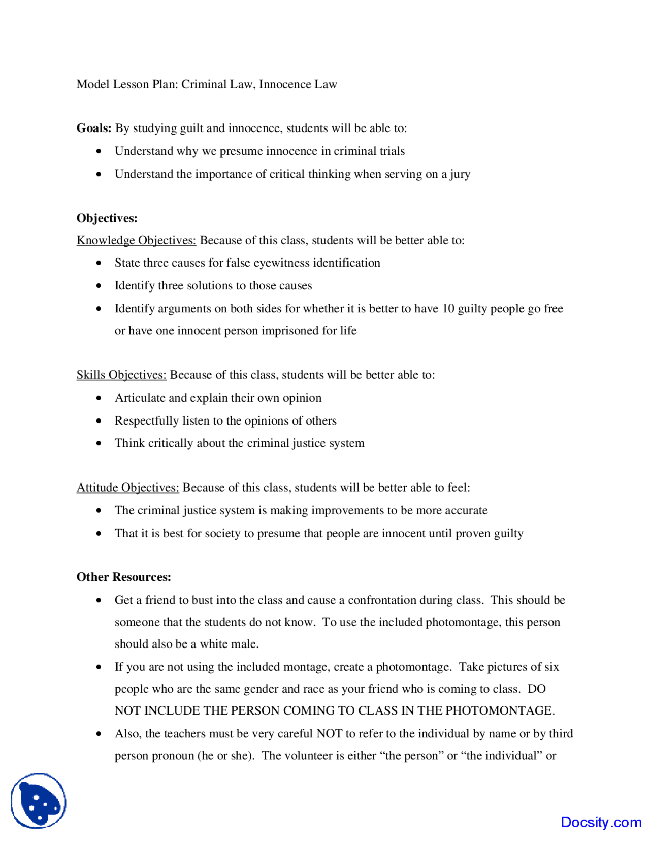 Criminal Law - Law of Criminal - Lecture Notes - Docsity