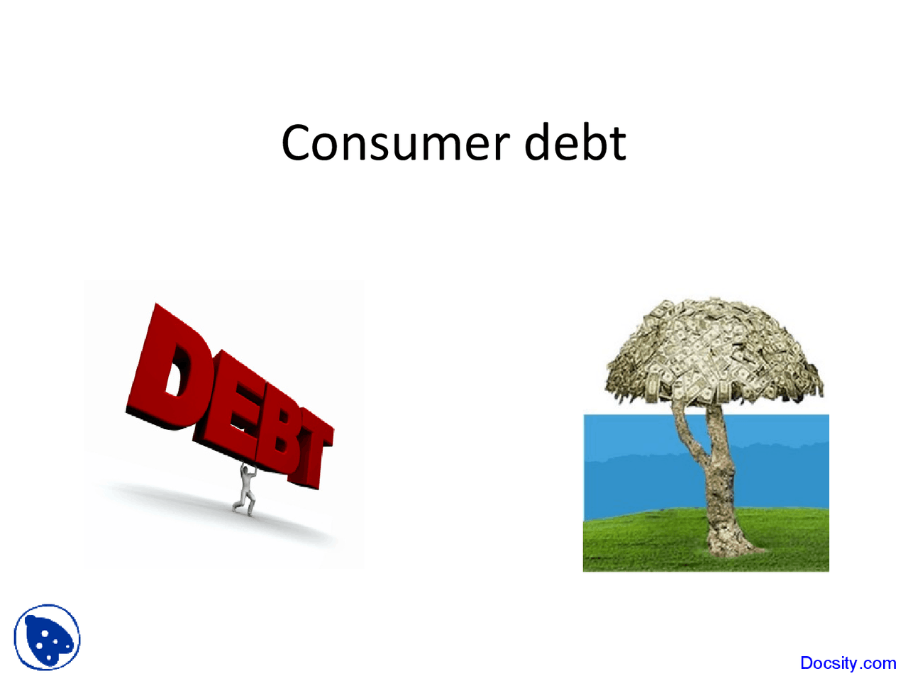 First Cosumer Consumer Debt - Law of Cosumer - Lecture Slides - Docsity