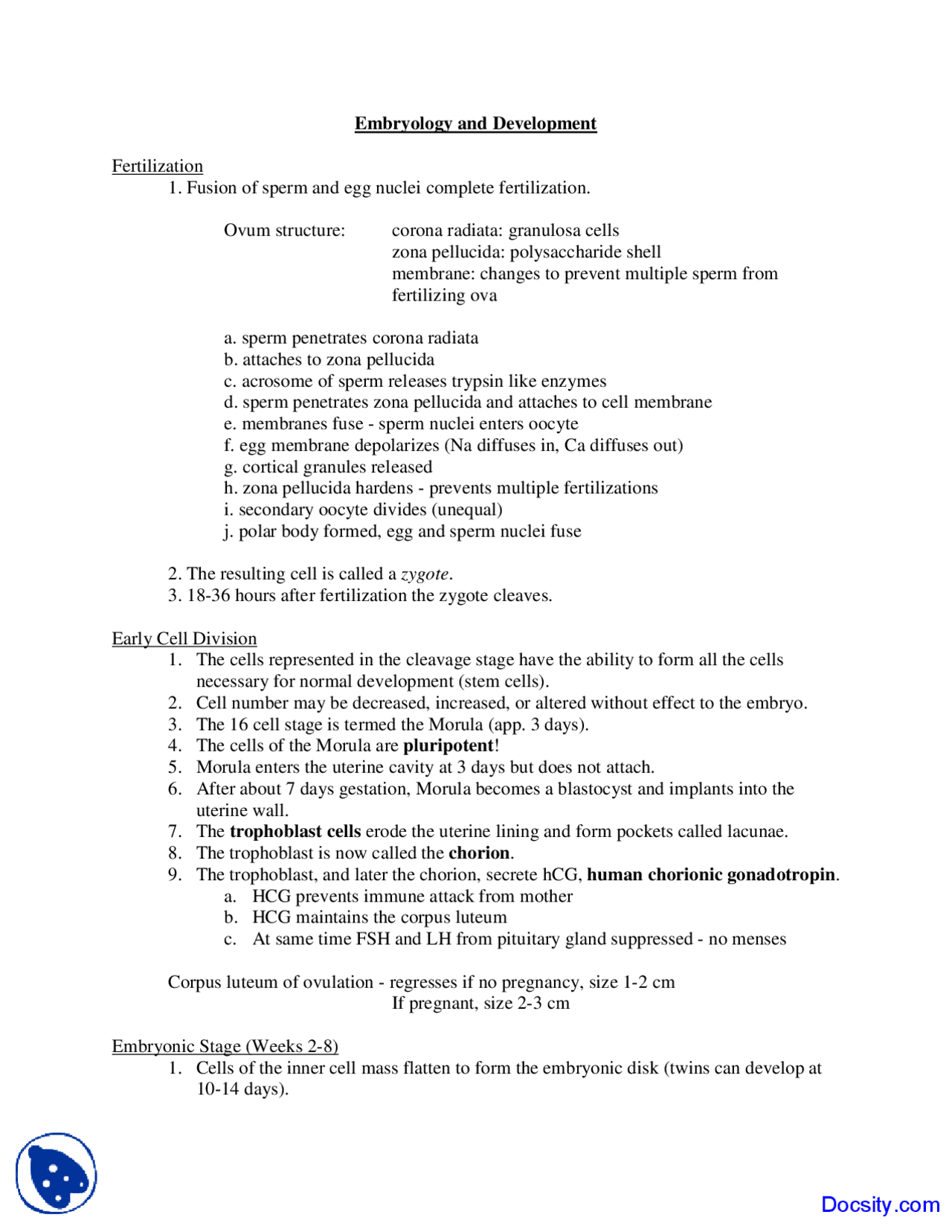 Embryology and Development - Human Anatomy and Physiology - Lecture ...