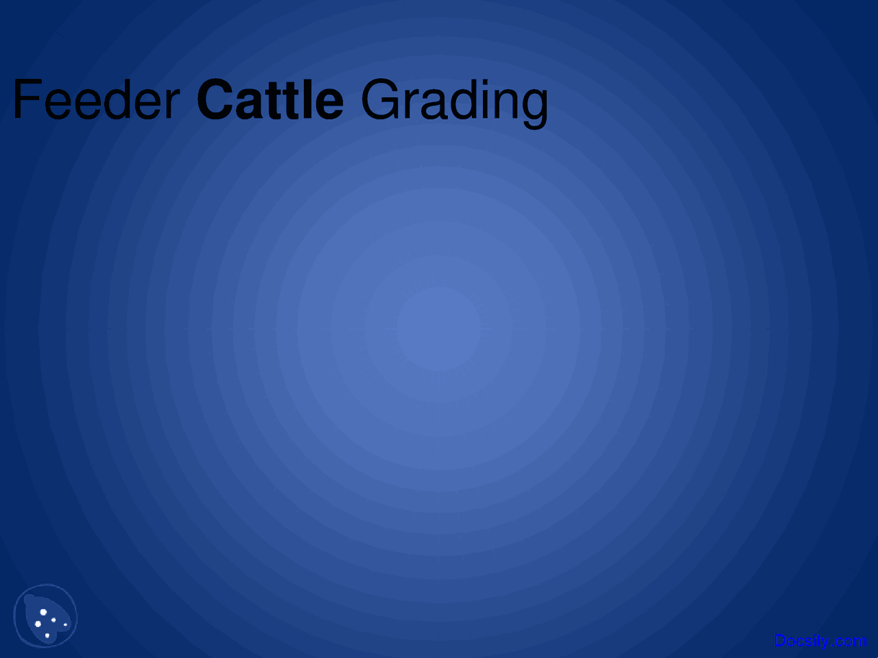 Feeder Cattle Grading, Beef Animal Science Lecture Slides Docsity
