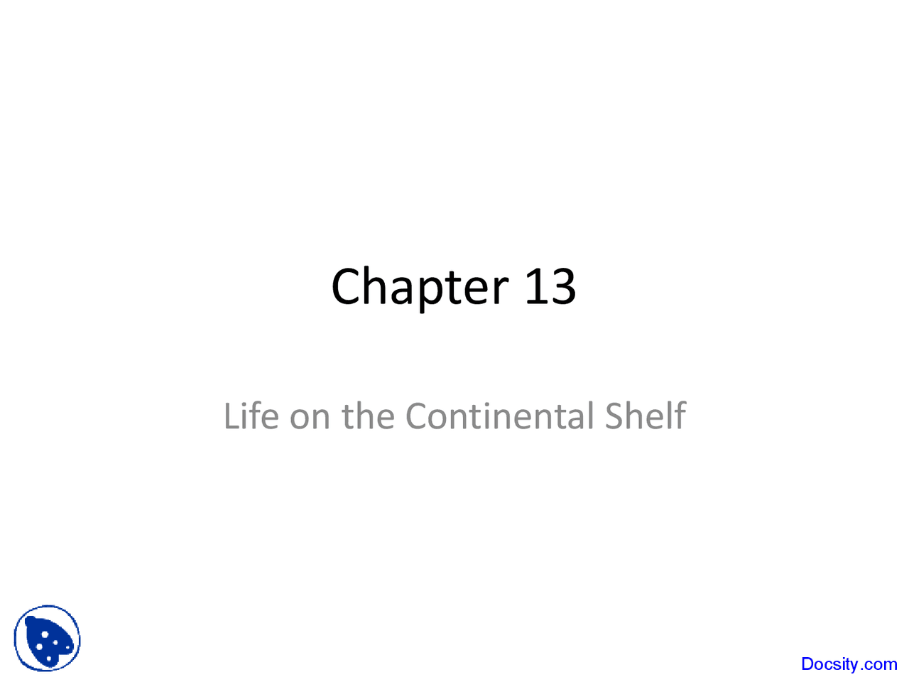Life on Continental Shelf Marine Biology Lecture Slides Docsity