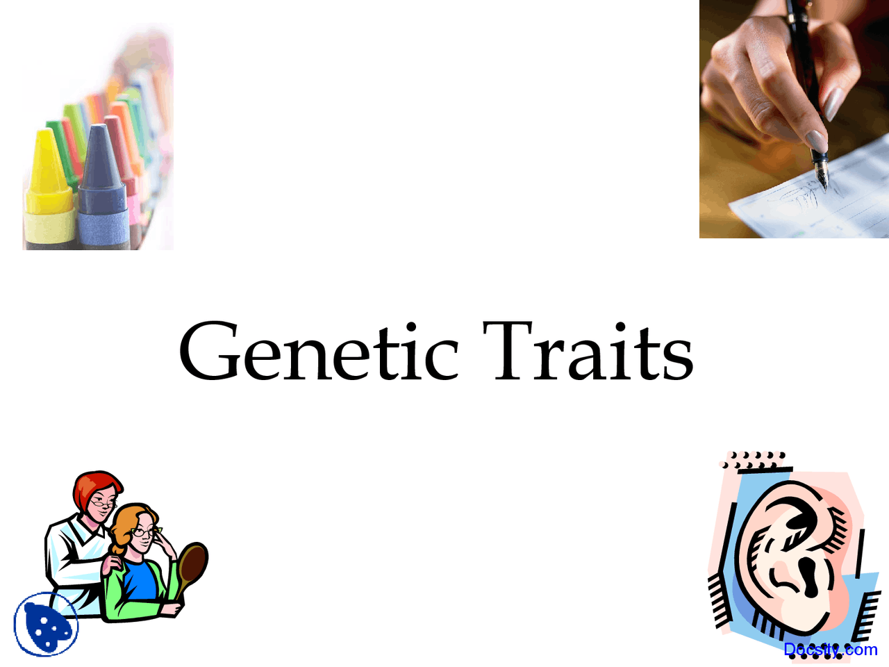 Genetic Traits, Genetics - Biology - Lecture Slides - Docsity