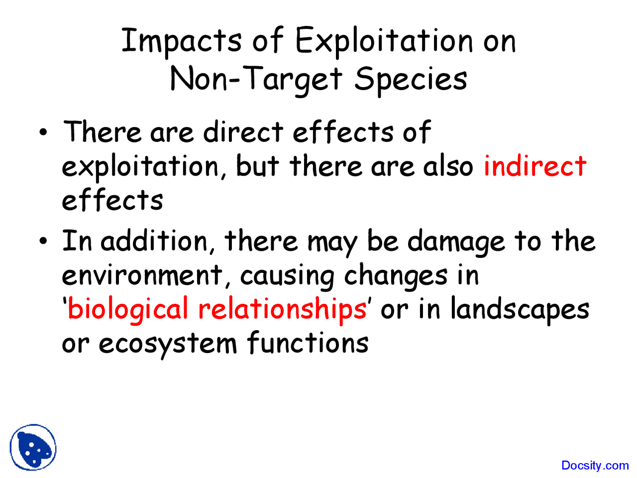 Impacts of Exploitation - Introduction to Conservation Biology ...