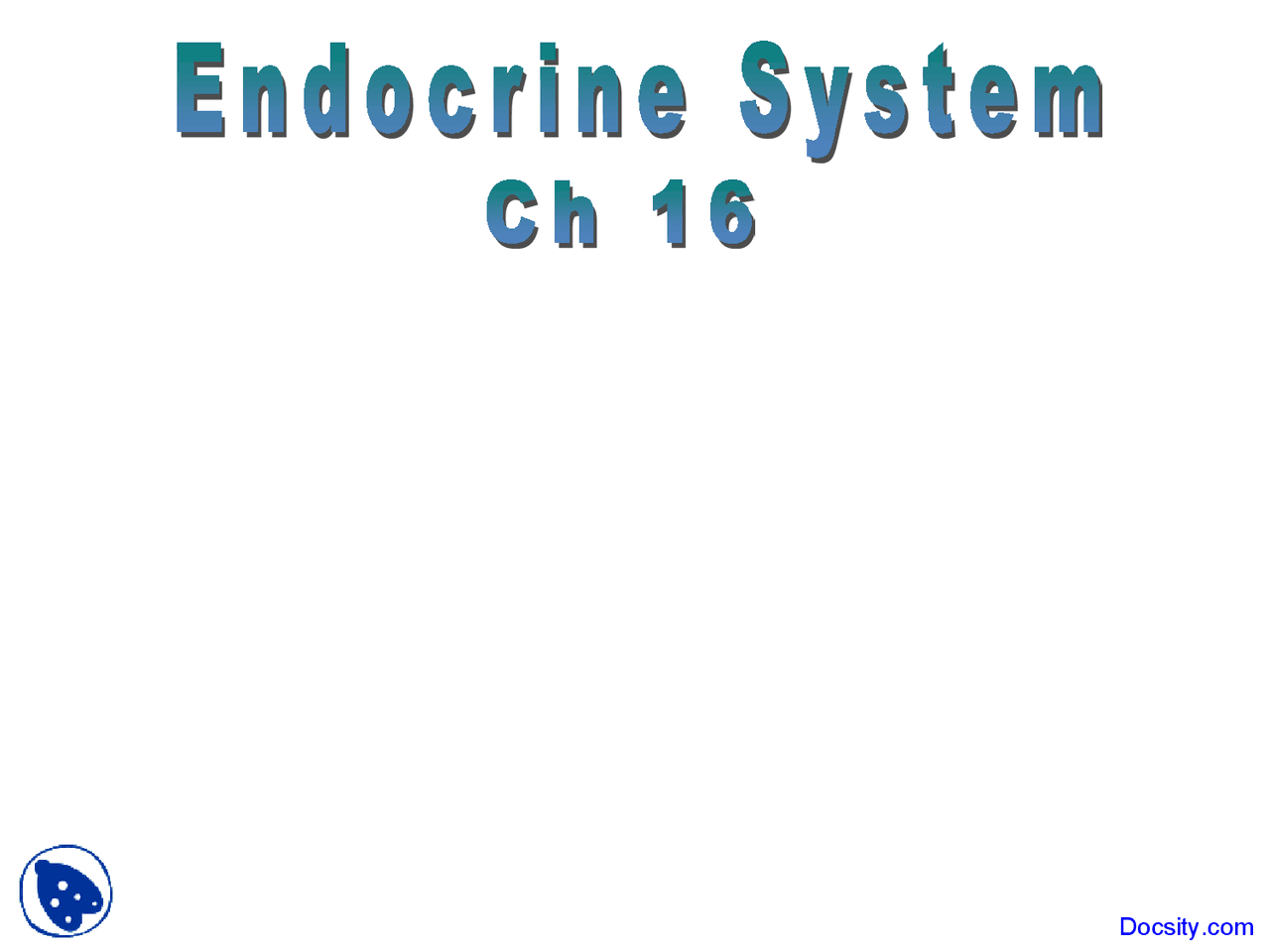Endocrine system visual data 3