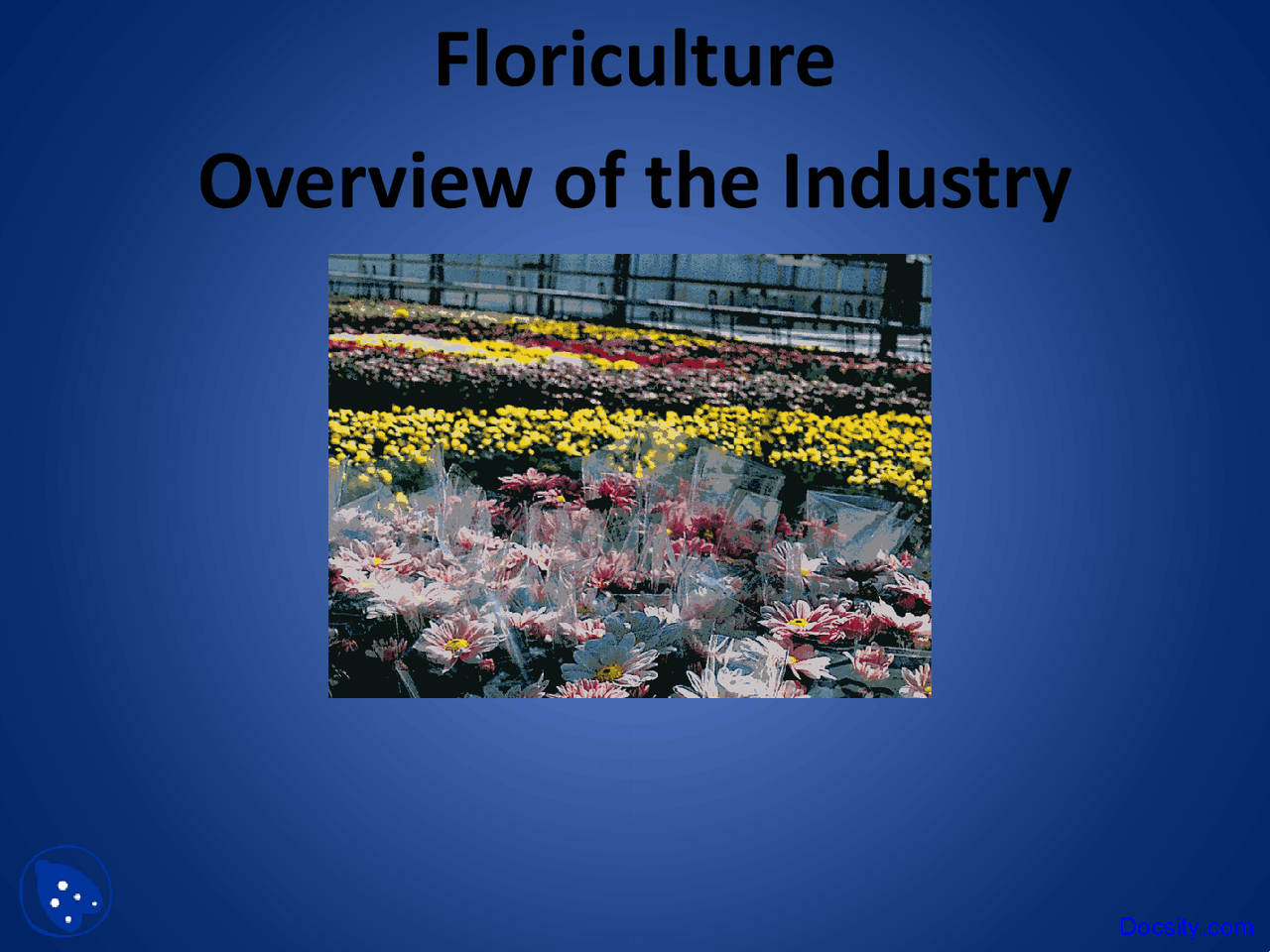 Floriculture - General Horticulture - Lecture Slides - Docsity