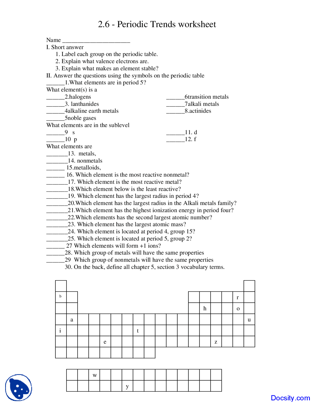 periodic-trends-worksheet-answer-key