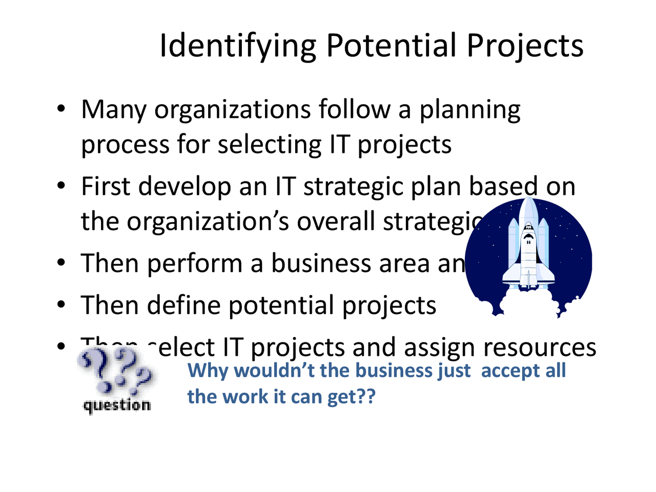 Identifying Potential Projects - Advanced Project Management - Lecture ...