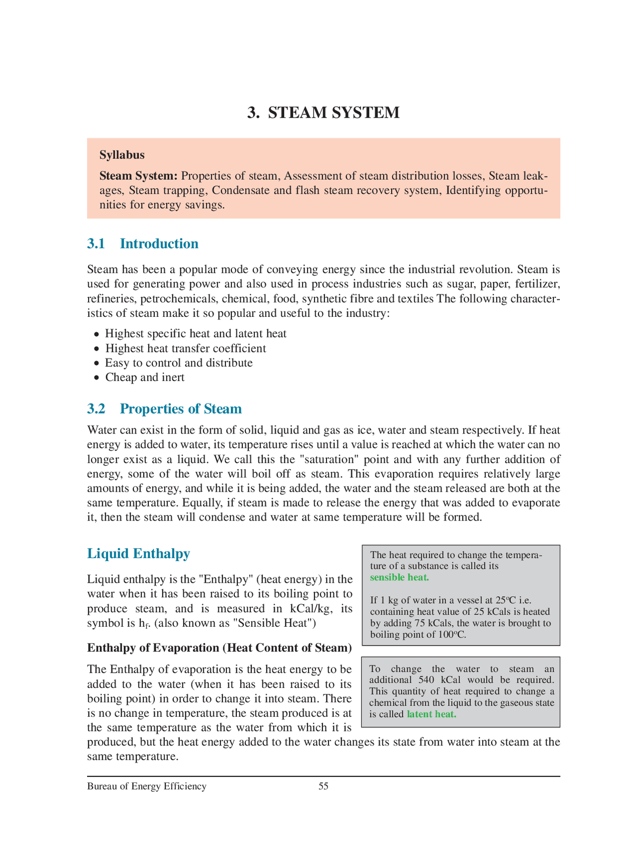 Steam System - Bureau of Energy Efficiency - Lecture Notes - Docsity