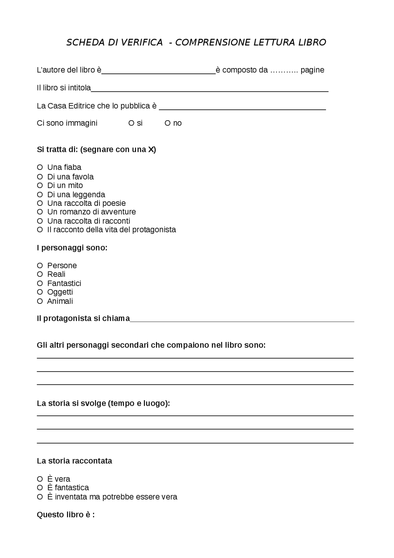 Scheda lettura libro1 Docsity Scheda lettura libro1 Docsity