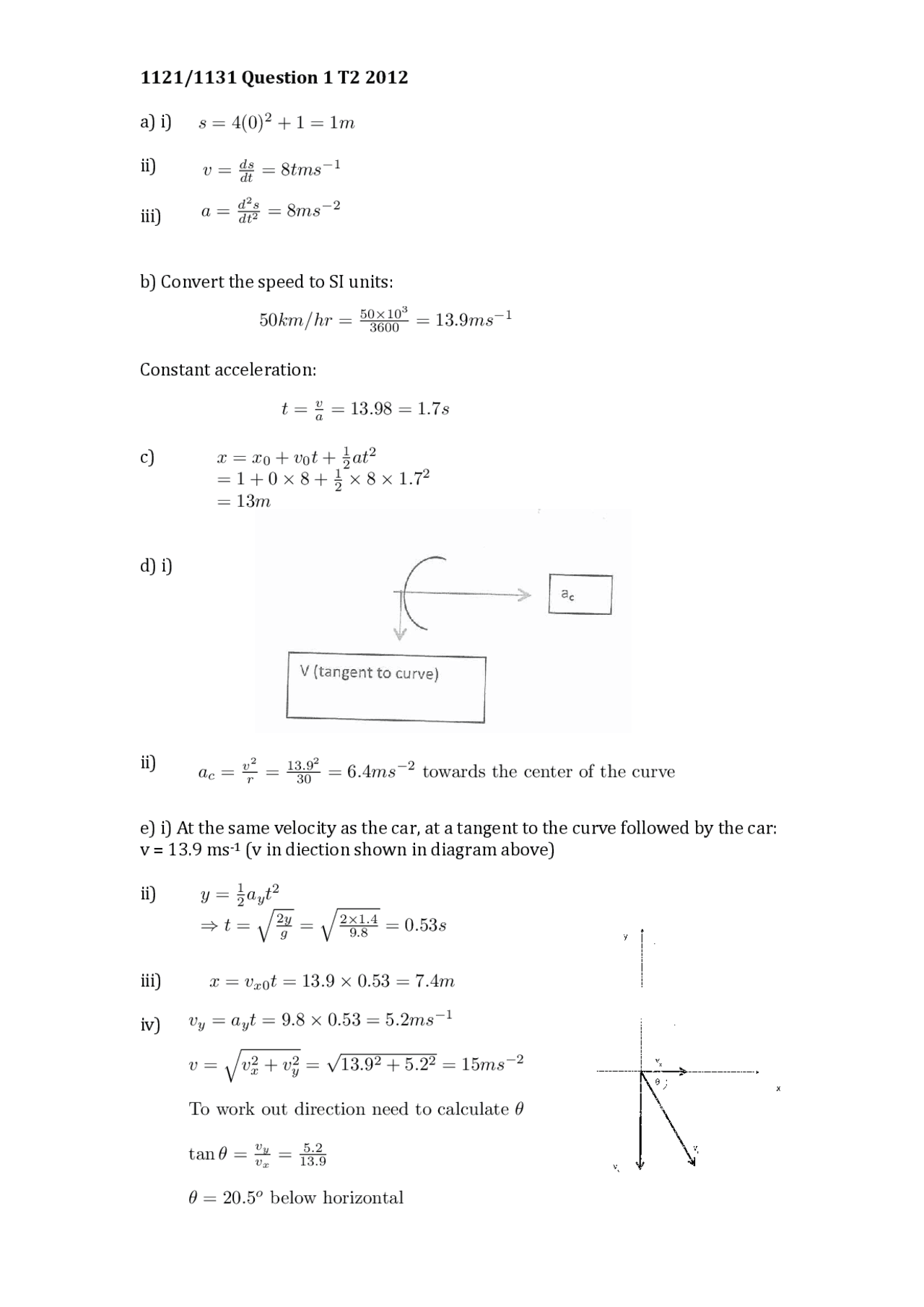 Constant Acceleration Physics Solved Paper Docsity constant-acceleration-physics-solved-paper-docsity