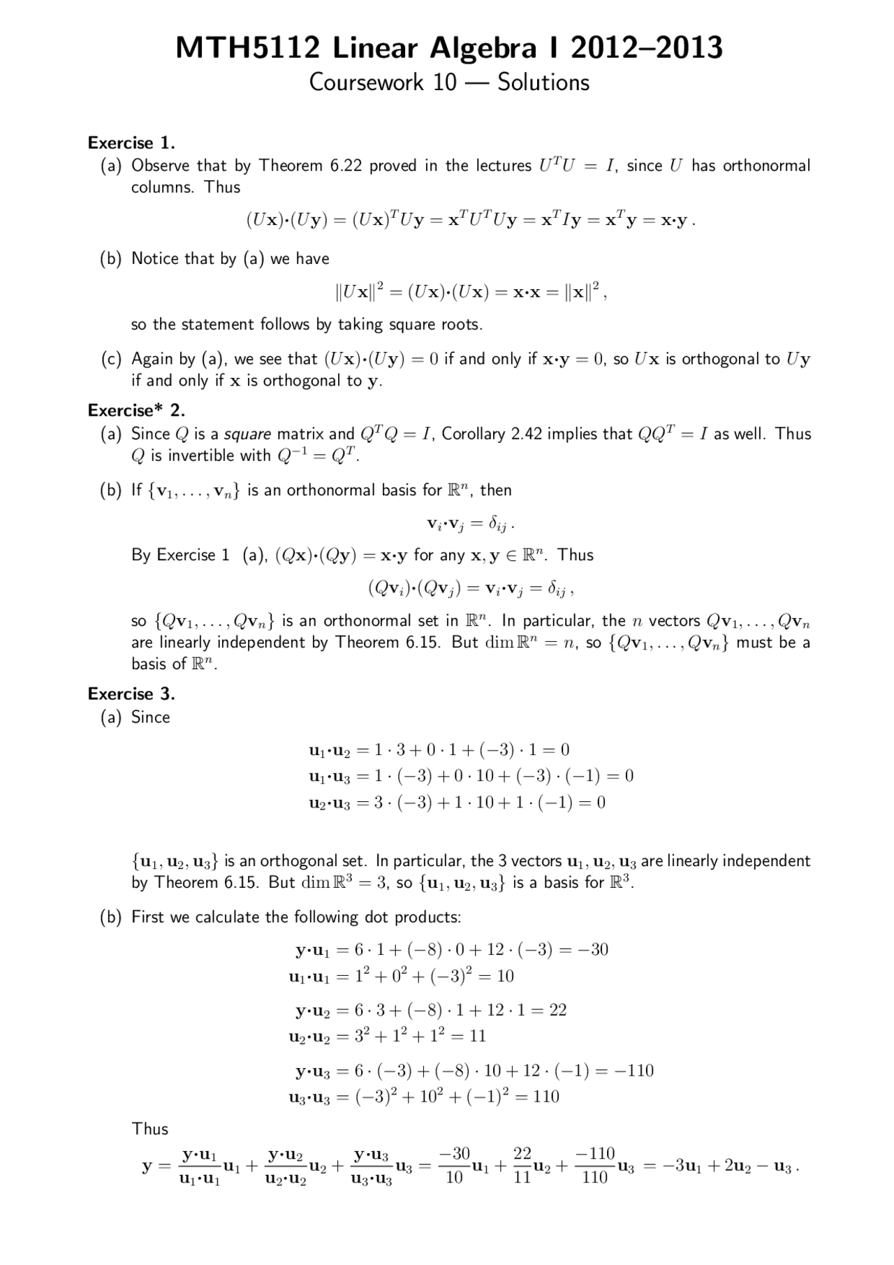 Theorem Linear Algebra Solved Exercise Docsity theorem-linear-algebra-solved-exercise-docsity