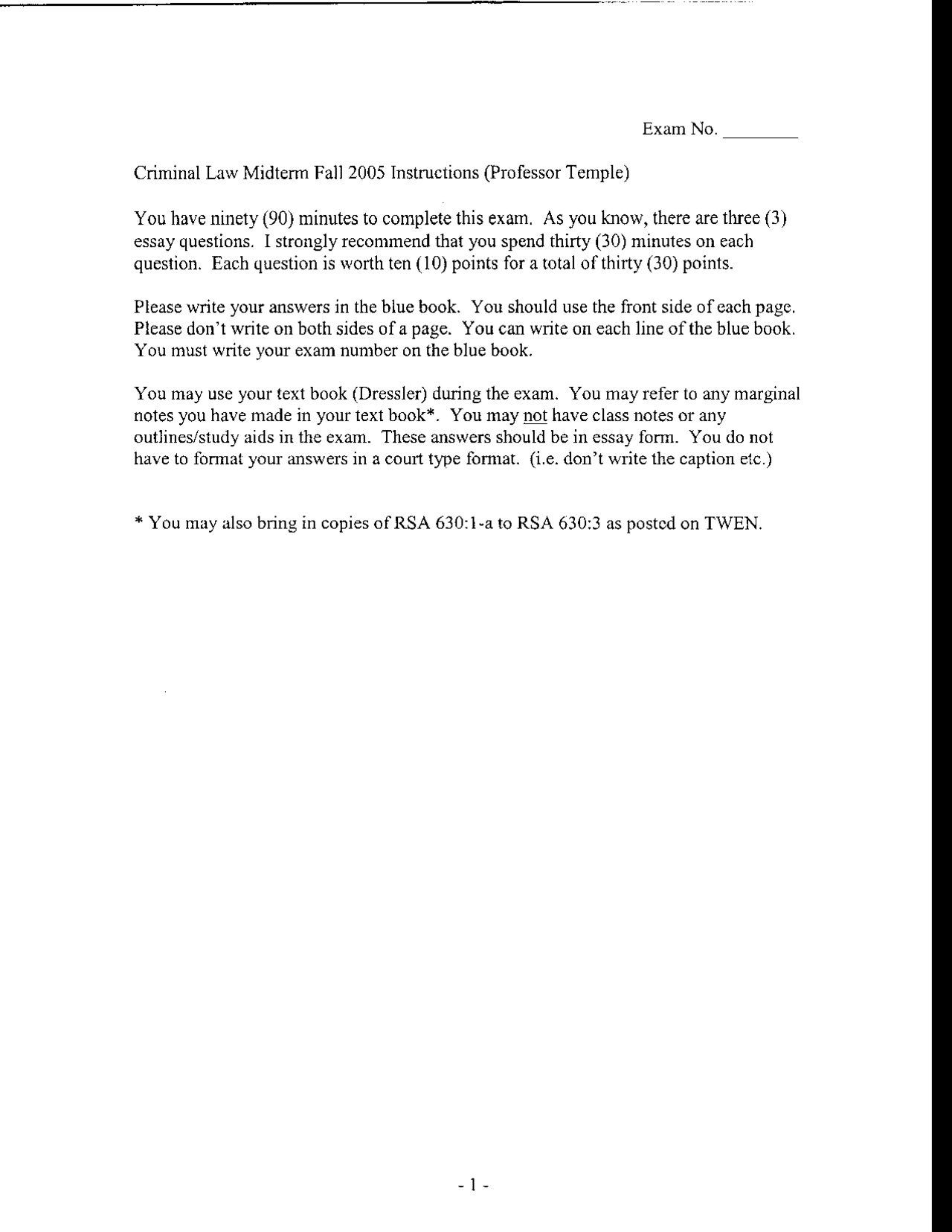 Aggravated Felonious Sexual Assault - Criminal Law - Past Paper - Docsity