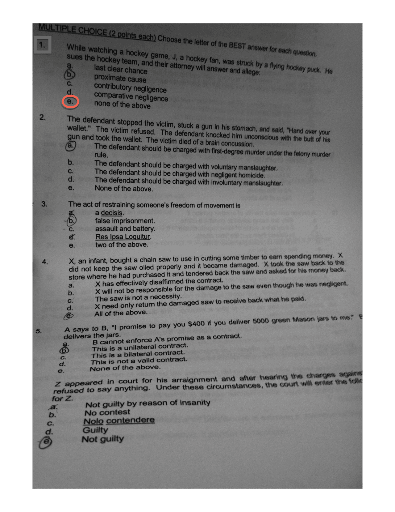 Test One Answers Social Ethical Regulatory Issues In Business Bus 260 Docsity