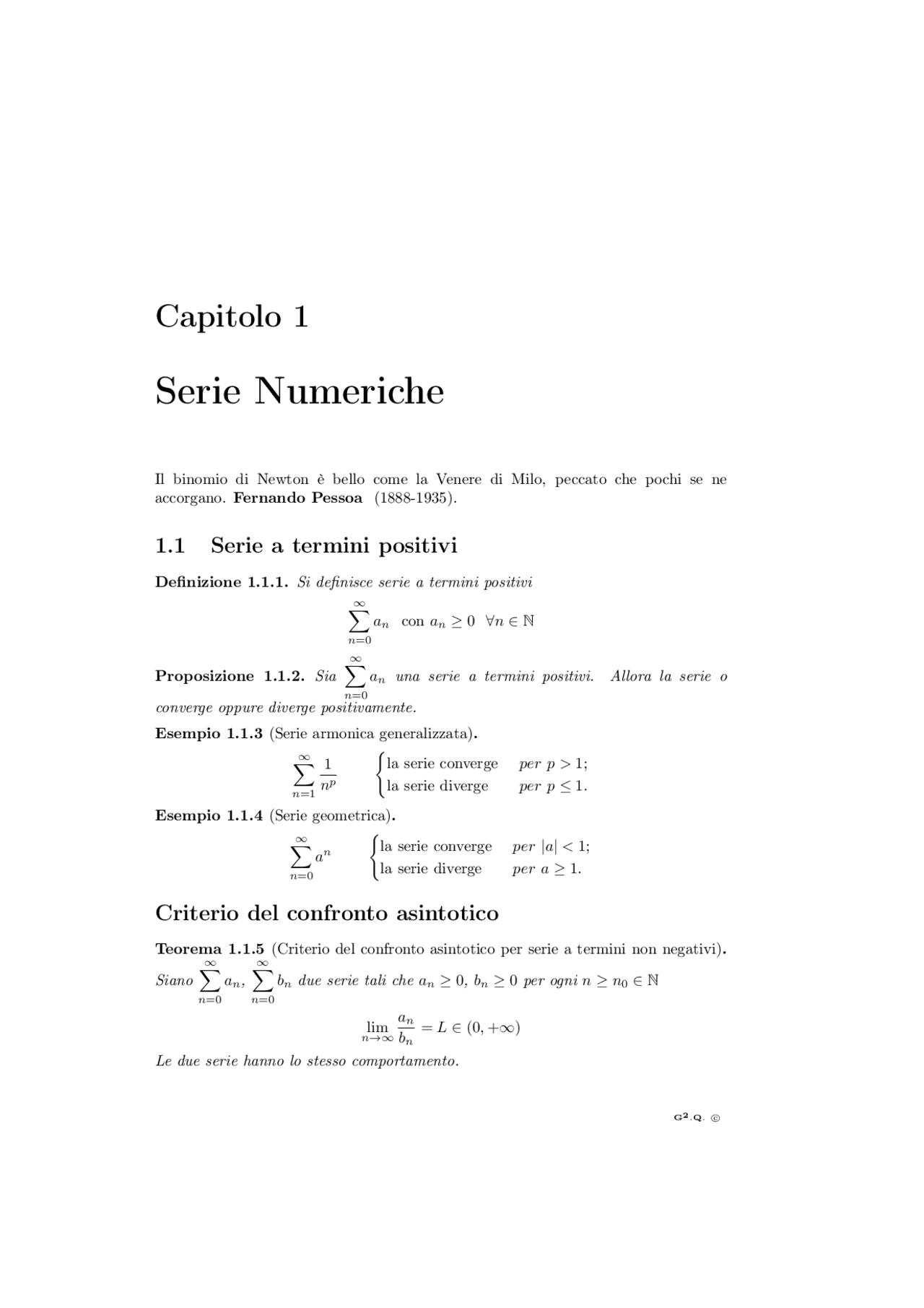 serie numeriche complesse test it