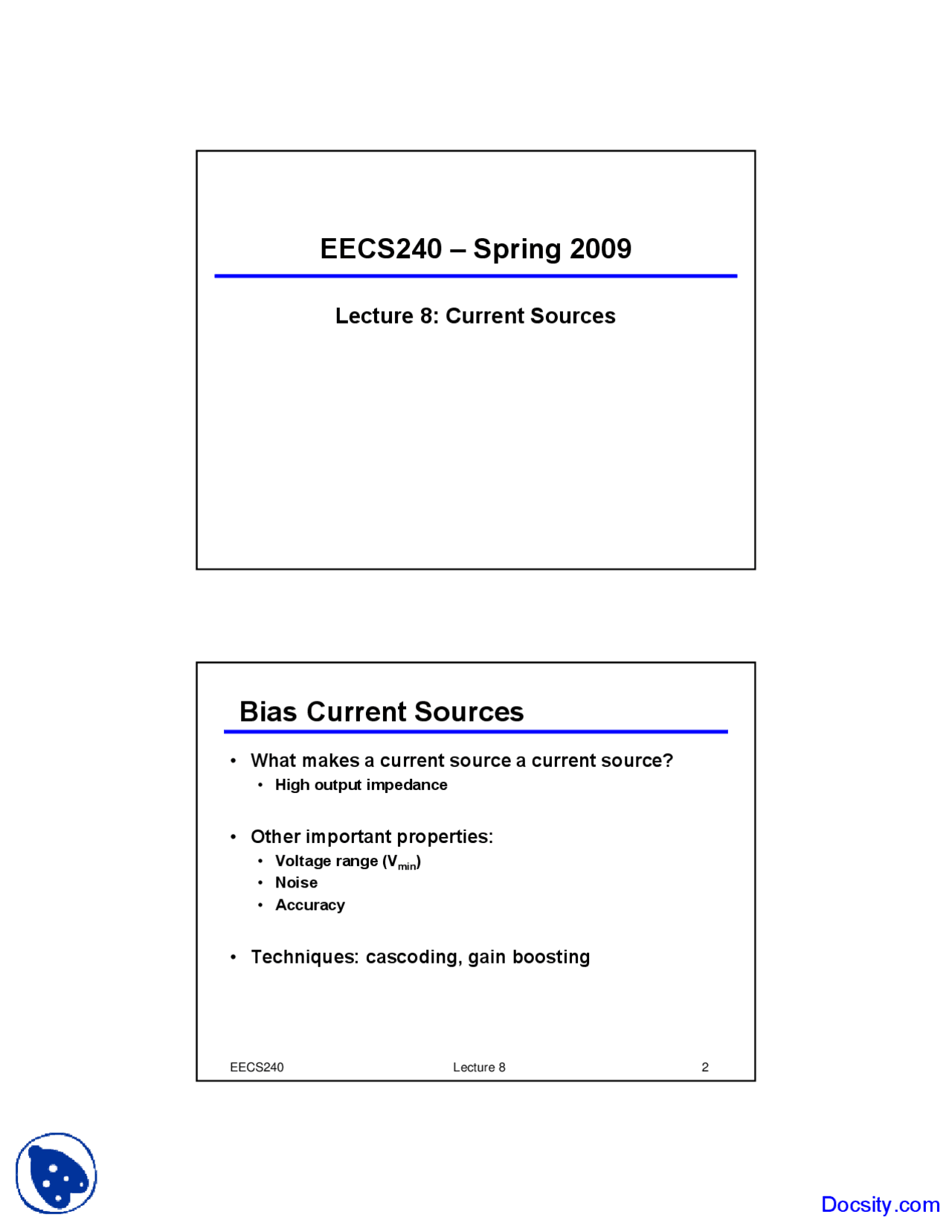 Current Sources - Advanced Analog Integrated Circuits - Lecture Slides ...