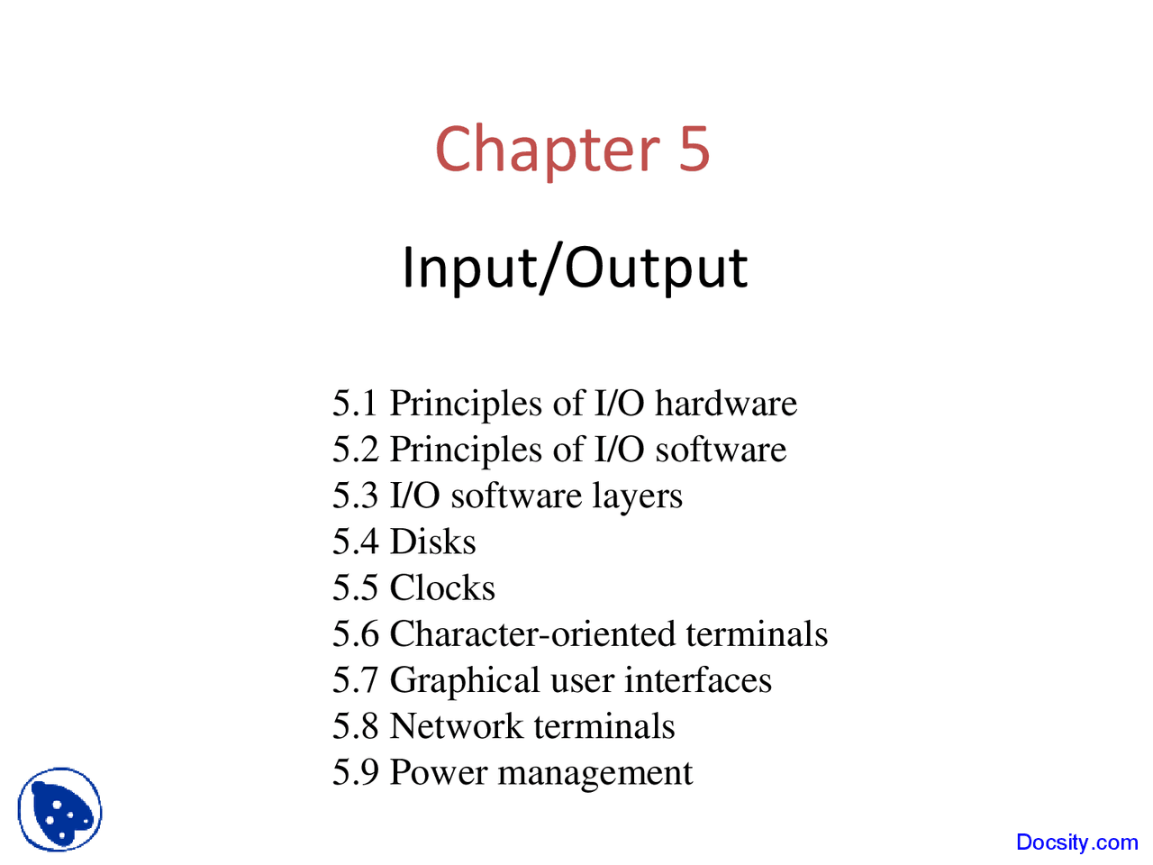 Input And Output Applied Operating System Lecture Slides Slides Input And Output Applied Operating System Lecture Slides Slides