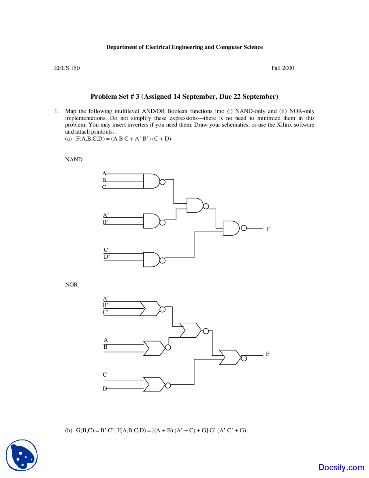 Boolean Components Boolean Functions - Components and Techniques for Digital Systems ...