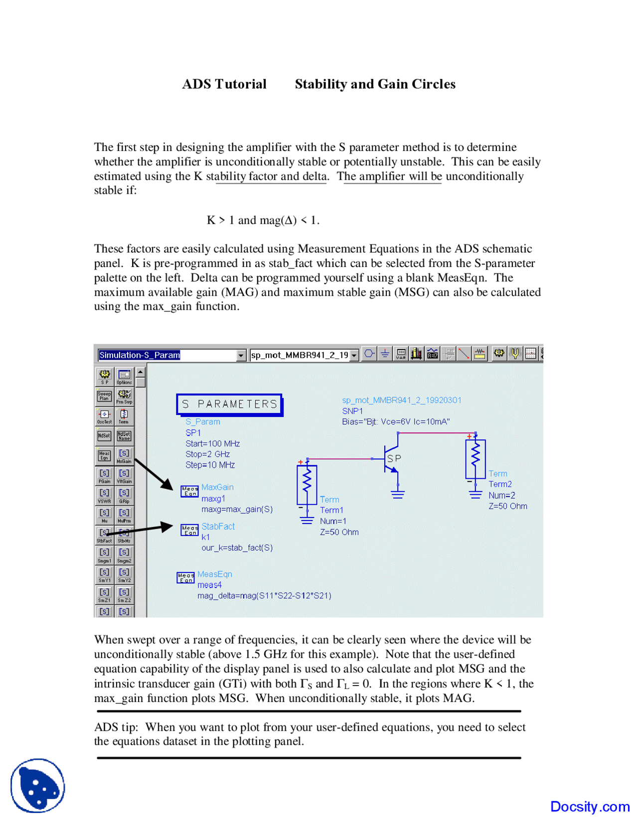 Stability and Gain Circles - RF and Microwave Engineering - Lecture ...