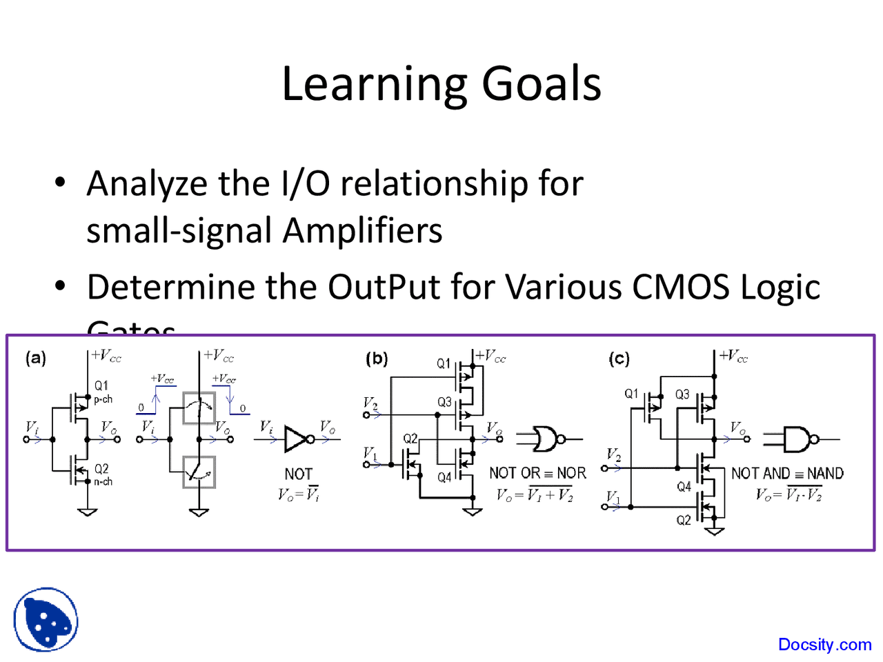 Small Signal Amplifiers Engineering Circuit Analysis Lecture Slides