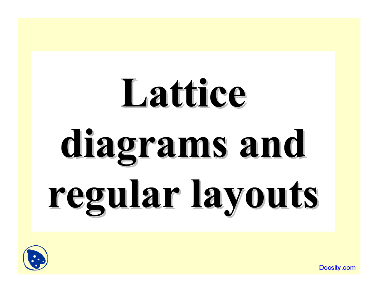 Lattice Diagrams - Design Automation of Embedded Systems - Lecture ...