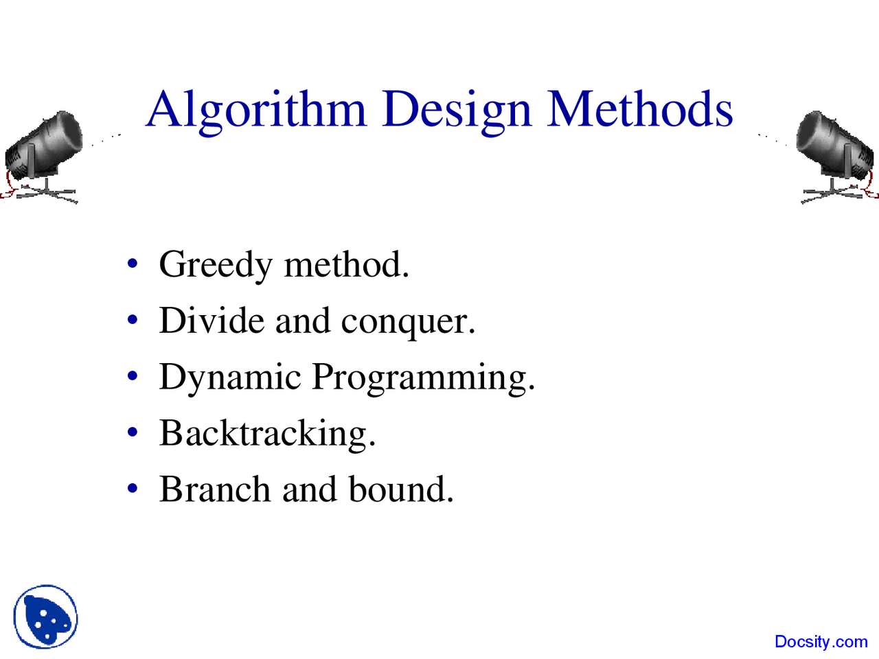 Algorithm Design Methods - Algorithms and Applications in Java ...