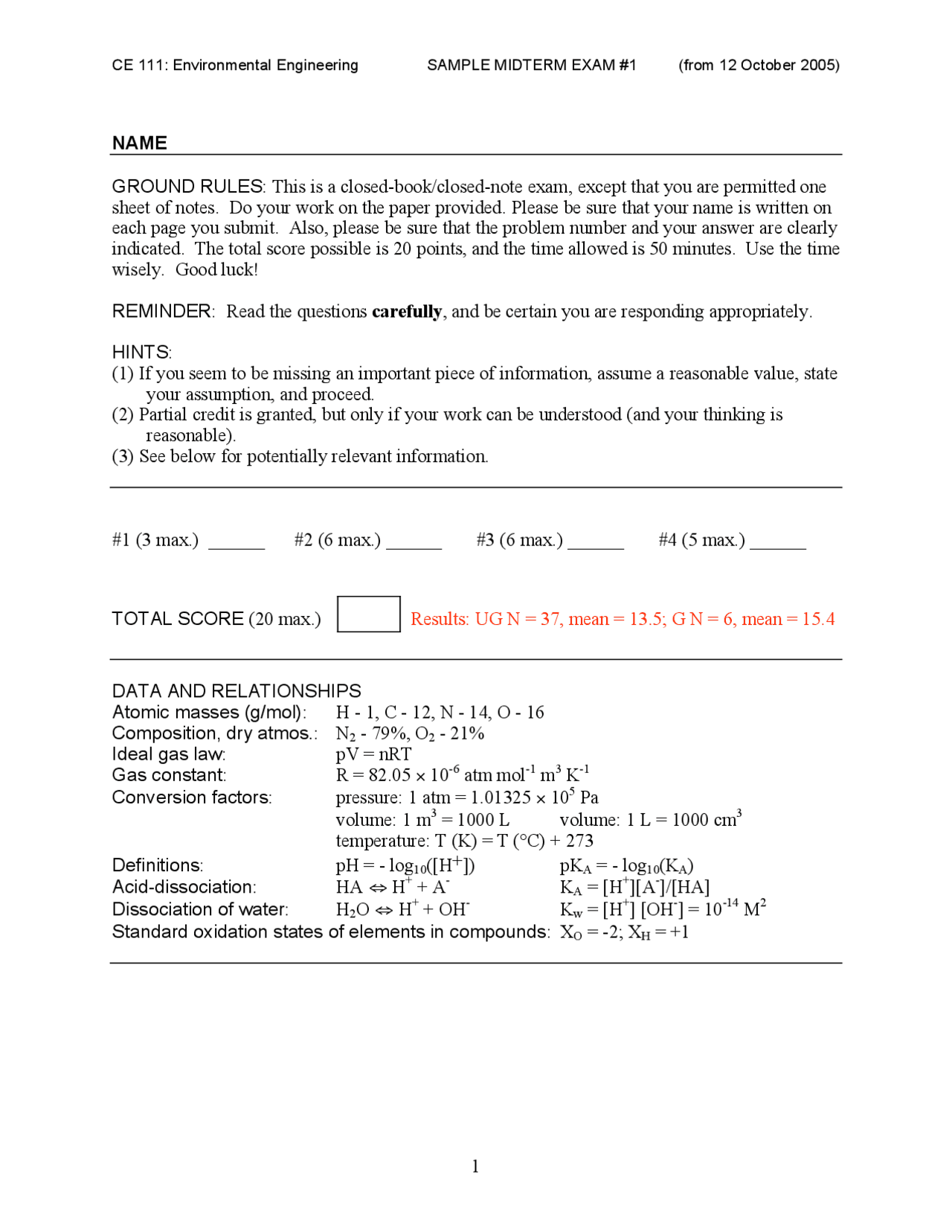 Factors Influencing - Environmental Engineering - Exam - Docsity