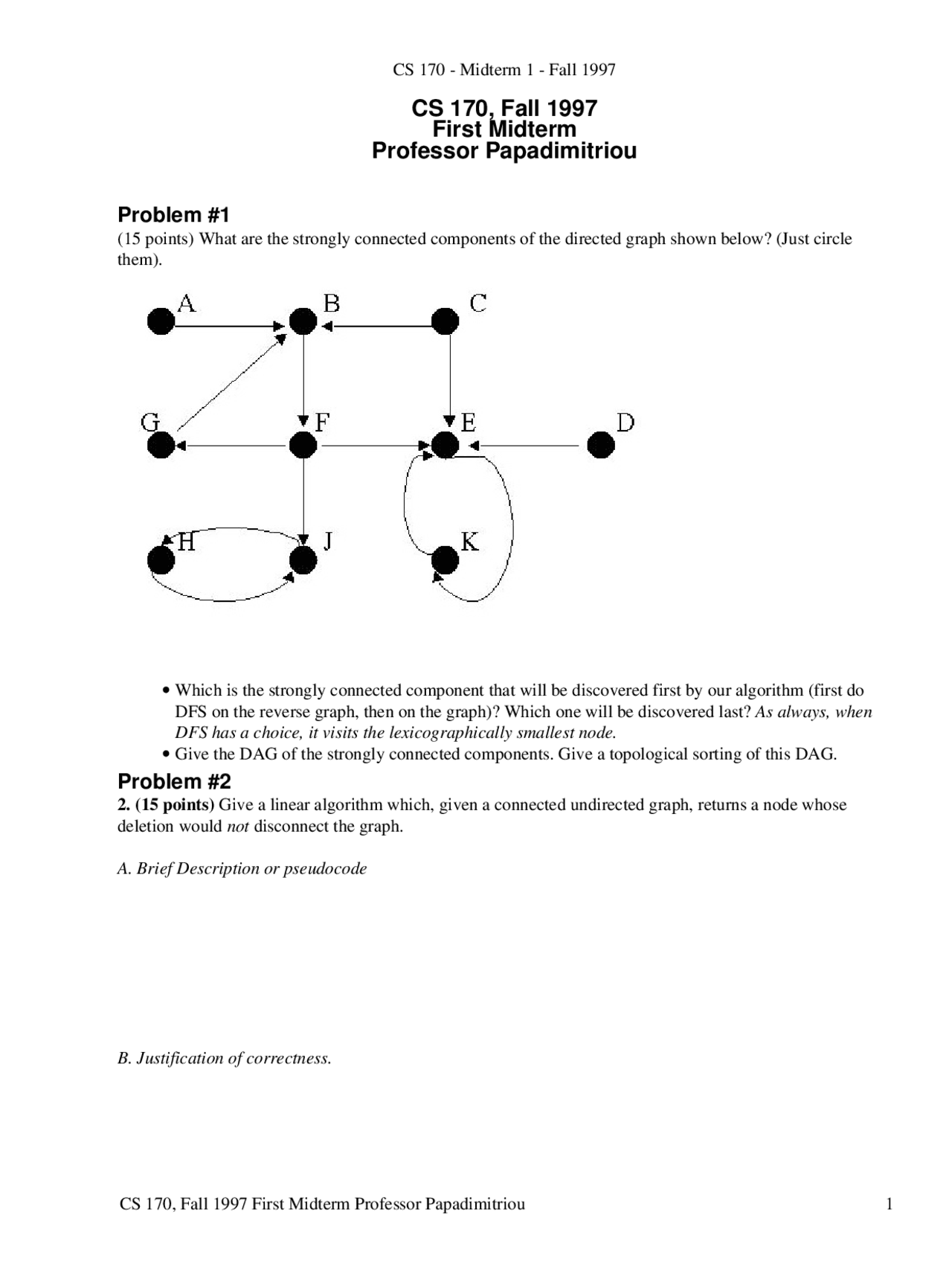 Pseudocode - Efficient Algorithms and Intractable Problems - Exams ...